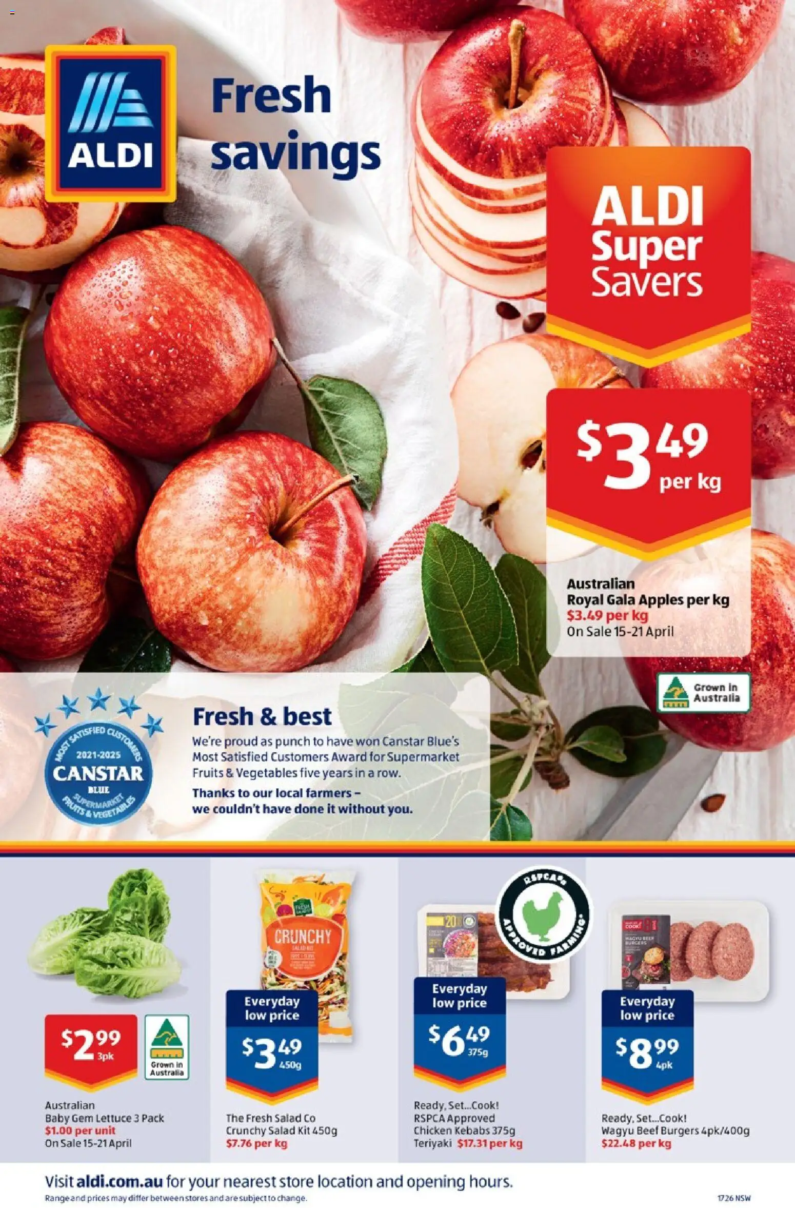 Aldi catalogue - valid from 22.04.2026 | Page: 24 | Products: Chicken, Beef, Salad, Fruits