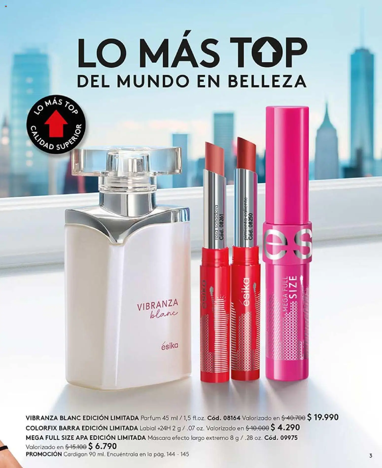 Catálogo Ésika Campaña 5 │ válido desde el 01.03.2026 | Página: 3 | Productos: Top, Máscara, Cardigan