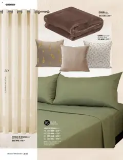 Vista previa de Andrea - Catálogo Home - Otoño / Invierno, nuevo folleto de la tienda, válido en México a partir del 24.08.2025 | Página: 50 | Productos: Juego, Funda, Almohada, Cortinas