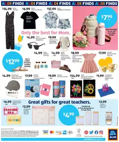 Preview of Aldi weekly ads valid from 15.04.2026 | Page: 2 | Products: Pajamas, Water, Sandals, Bag