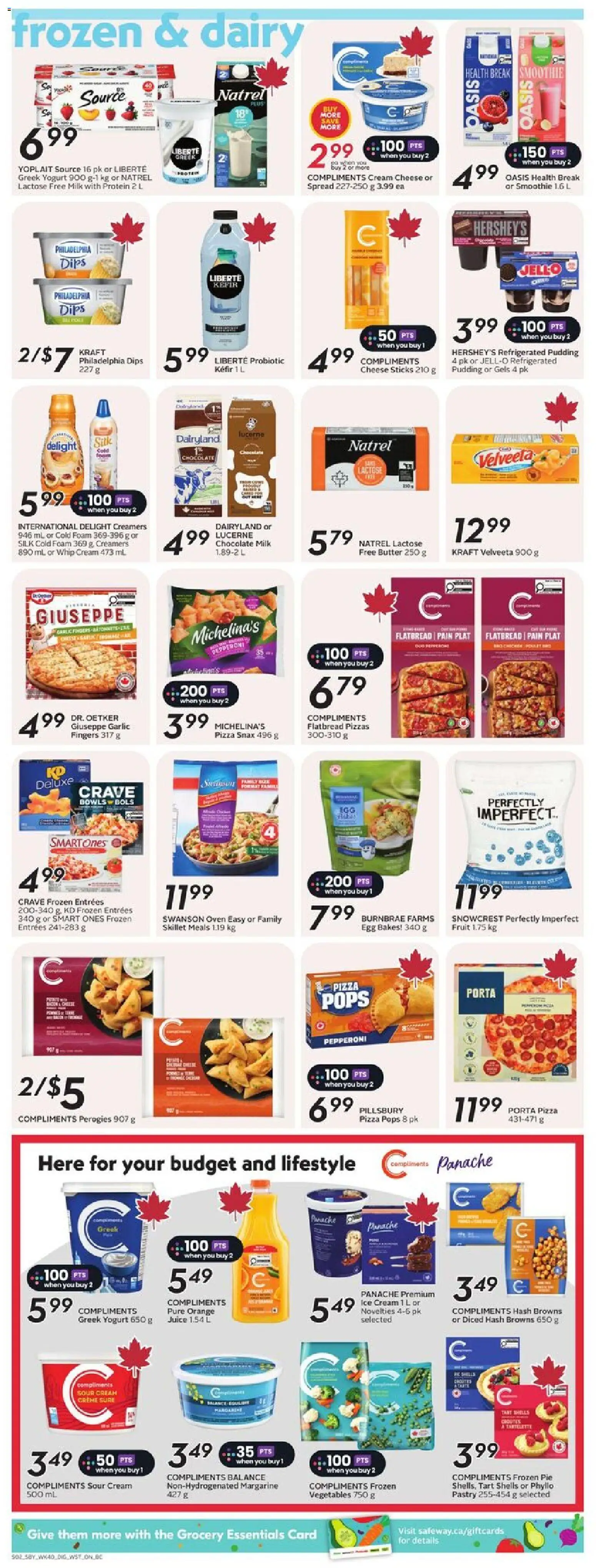 Safeway flyer valid from 29.01.2026 | Page: 10 | Products: Cream, Oven, Butter, Cheese