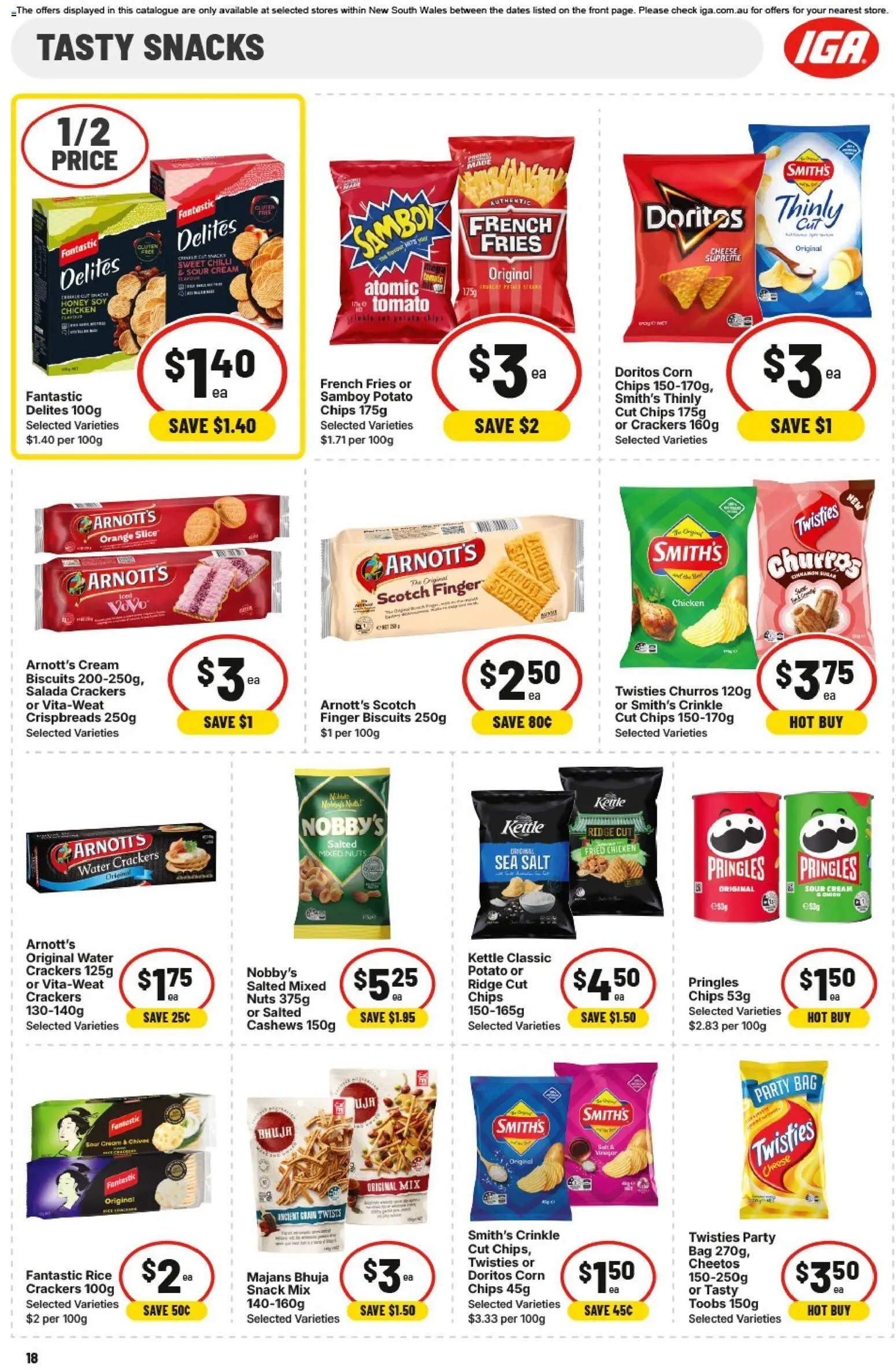 IGA catalogue - valid from 25.02.2026 | Page: 20 | Products: Crackers, Nuts, Cream, Bag