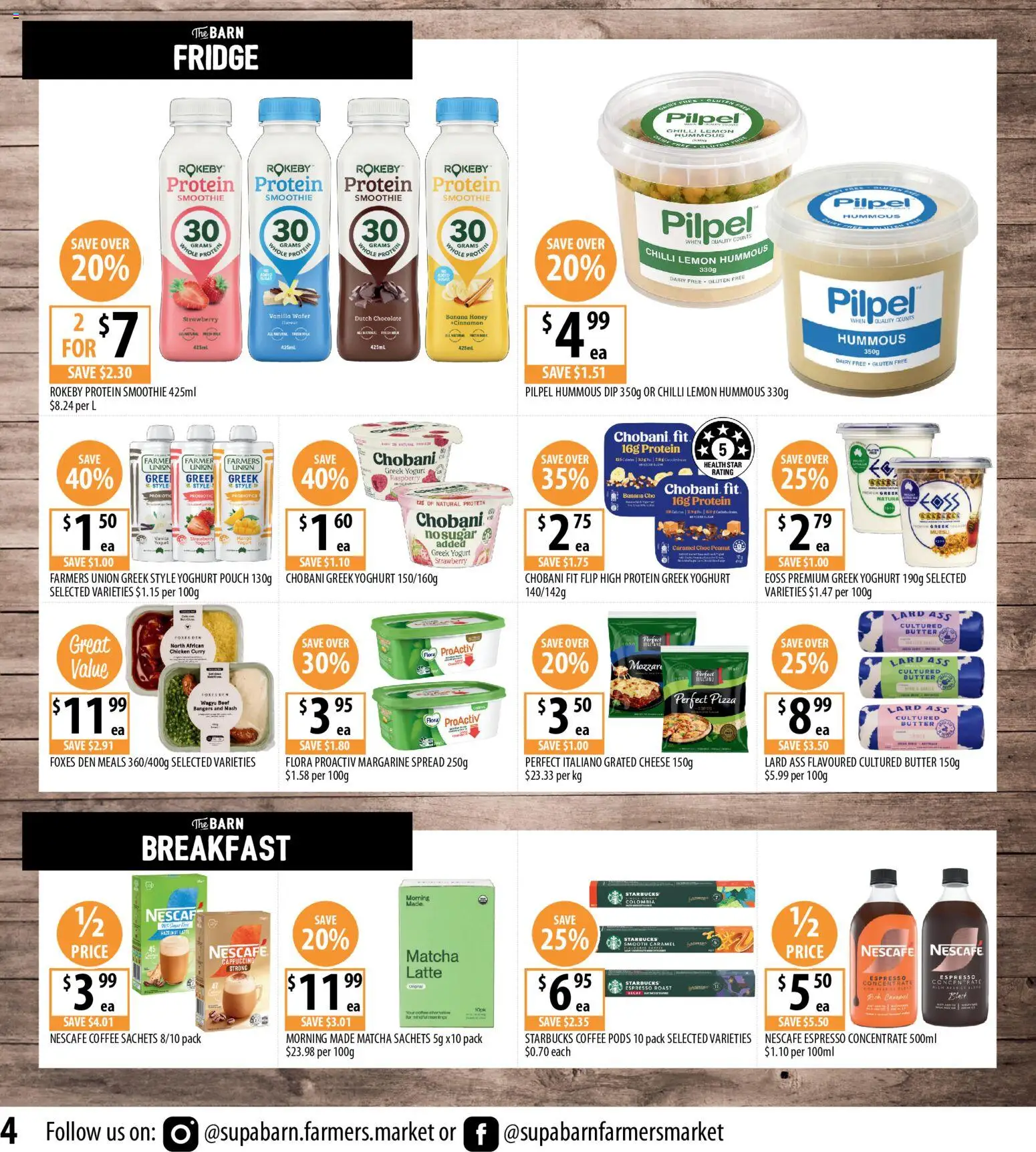 Supabarn catalogue - valid from 29.10.2025 | Page: 4 | Products: Yoghurt, Potatoes, Nescafe, Fridge