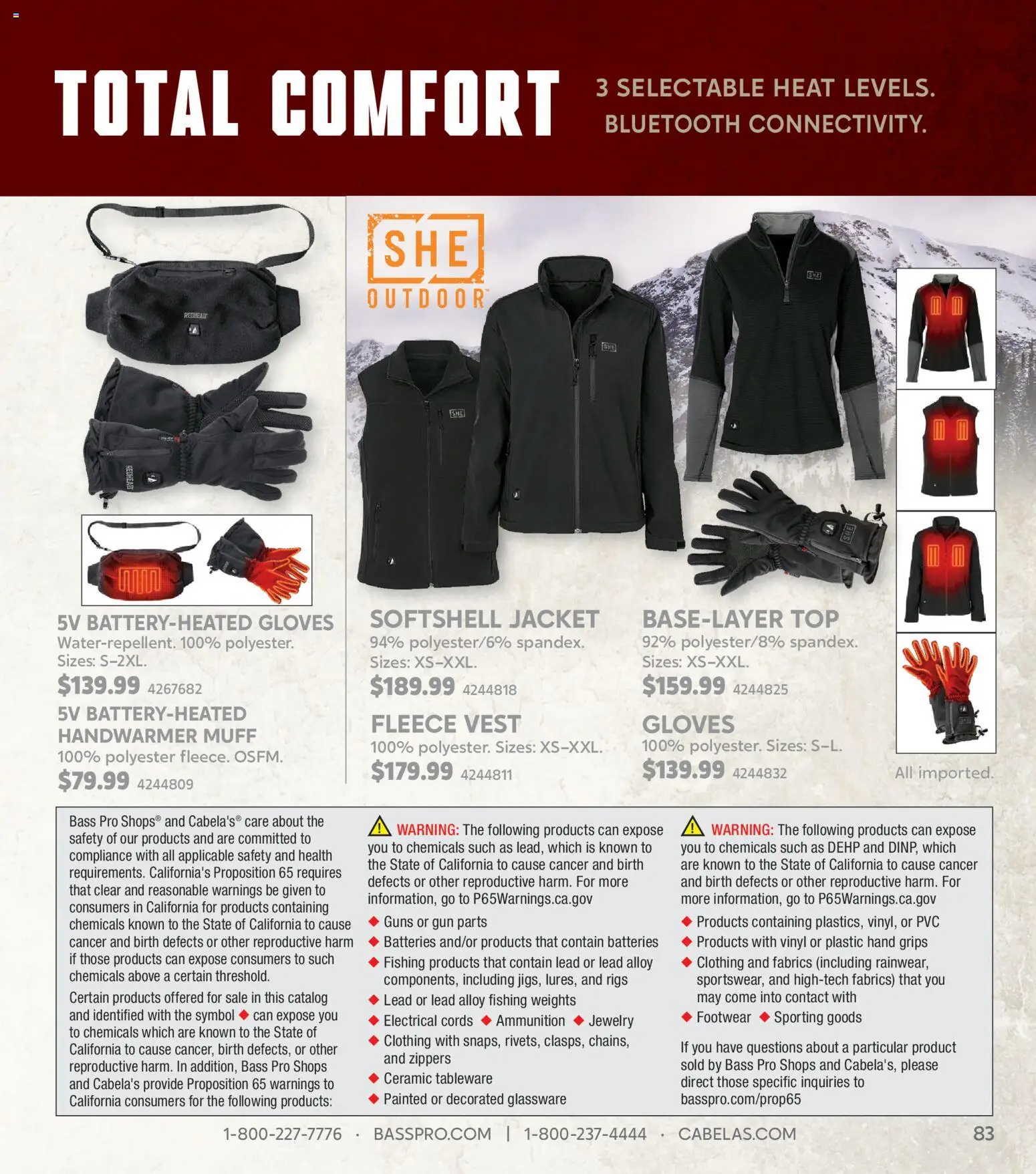 Cabela's Winter Clothing 25 - valid from 20.11.2025 | Page: 83 | Products: Vest, Jacket, Gloves, Gun
