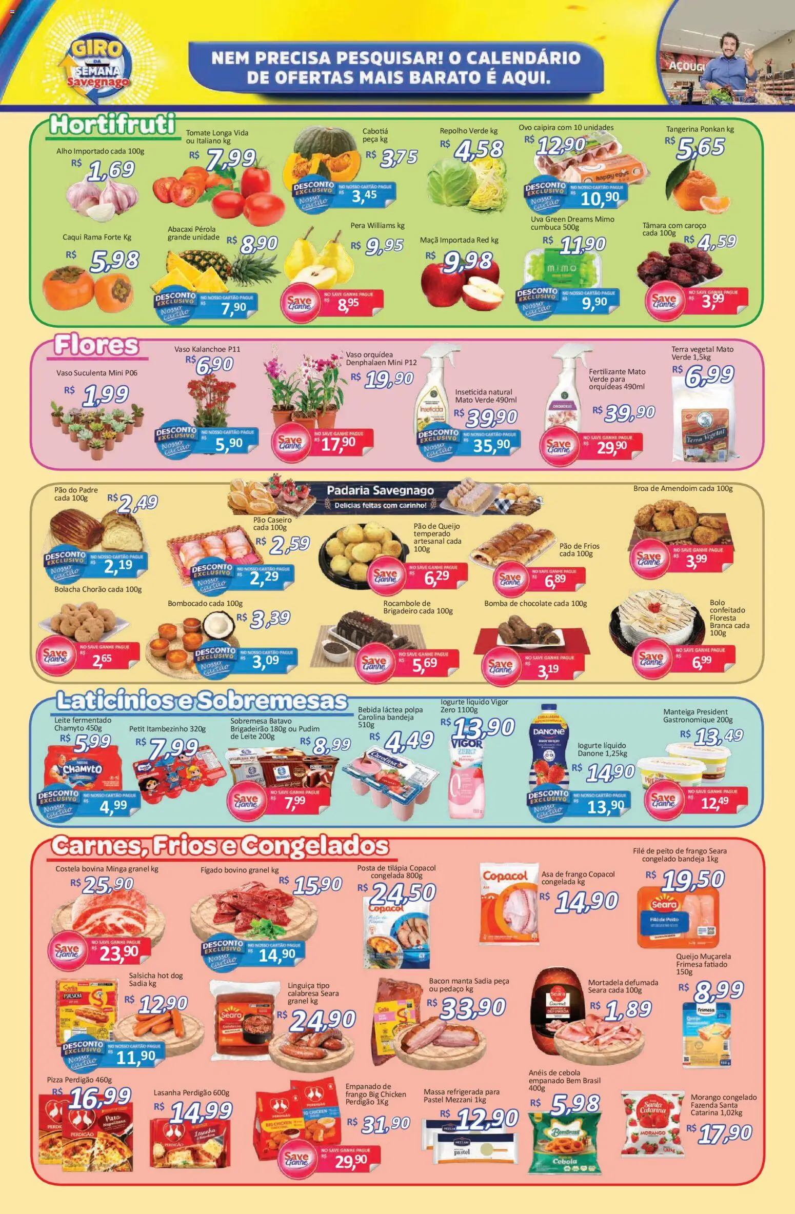 Savegnago Folheto - válido de 16.04.2026 | Página: 2 | Produtos: Leite, Muçarela, Lasanha, Bandeja