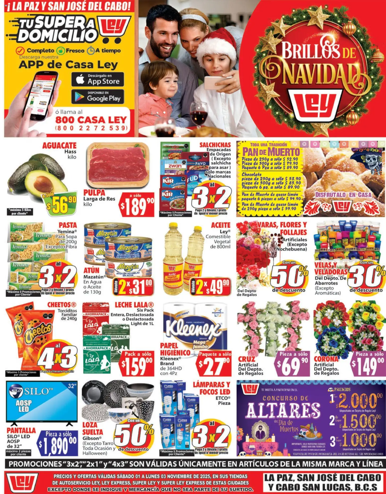 Nuevas ofertas de Casa Ley válidas en toda la República Mexicana desde el 01.11.2025. ¡Encuentra las mejores ofertas en Casa Ley folleto Autoservicio! | Página: 1 | Productos: Sopa, Queso, Chocolate, Hojuelas