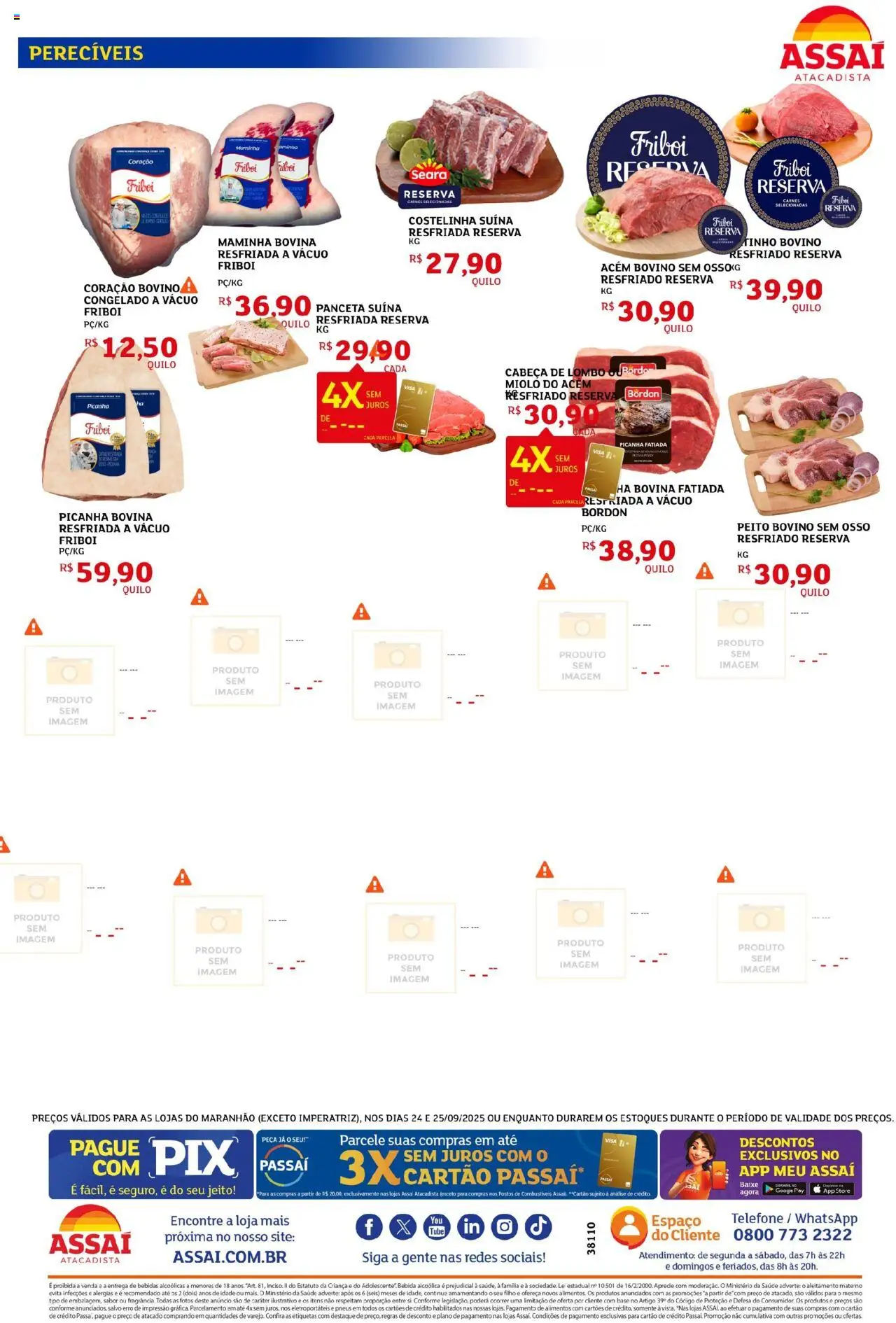 Assaí Atacadista Folheto - válido de 01.10.2025 | Página: 2 | Produtos: Maminha, Lombo, Pneus, Telefone
