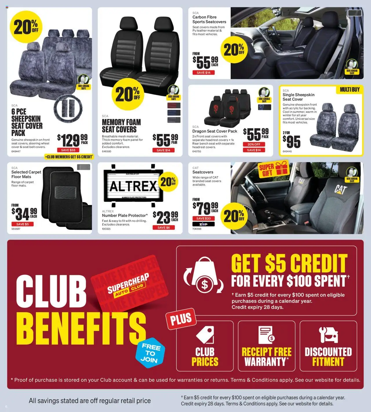 Supercheap Auto catalogue - valid from 13.08.2025 | Page: 6 | Products: Carpet, Fur, Sheepskin, Belt