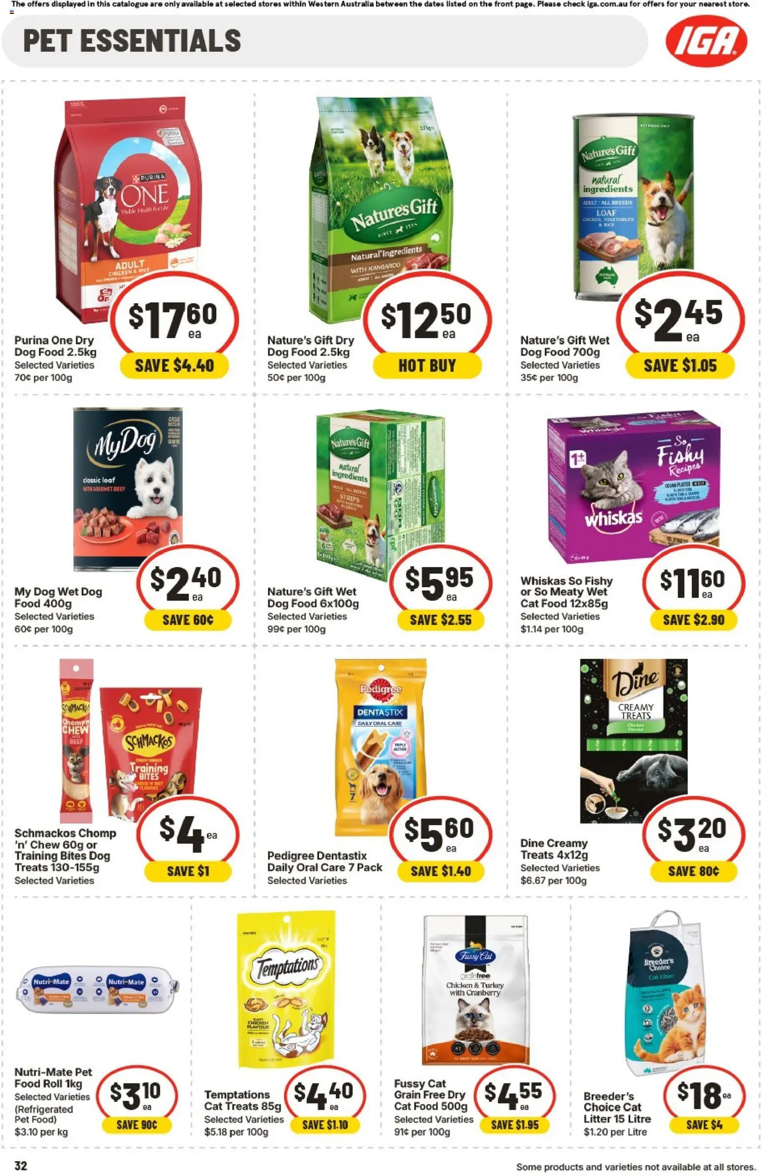 IGA catalogue - valid from 04.03.2026 | Page: 32 | Products: Chicken, Rice, Beef, Dog food