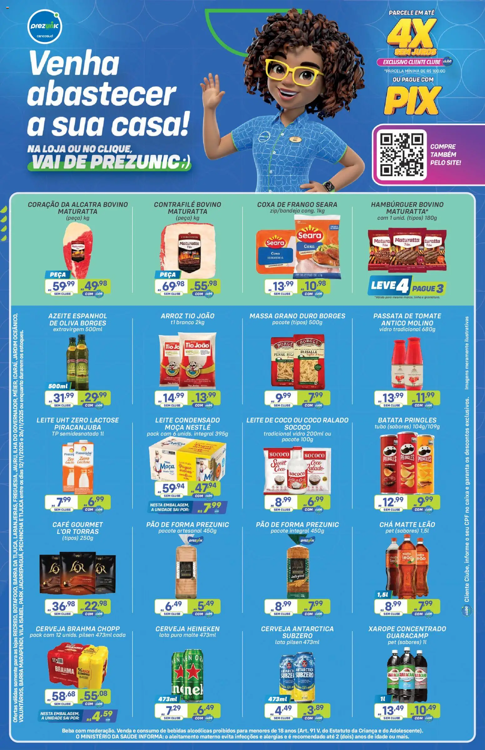 Prezunic Folheto - válido de 12.11.2025 | Página: 1 | Produtos: Coco, Alcatra, Caixa, Leite condensado