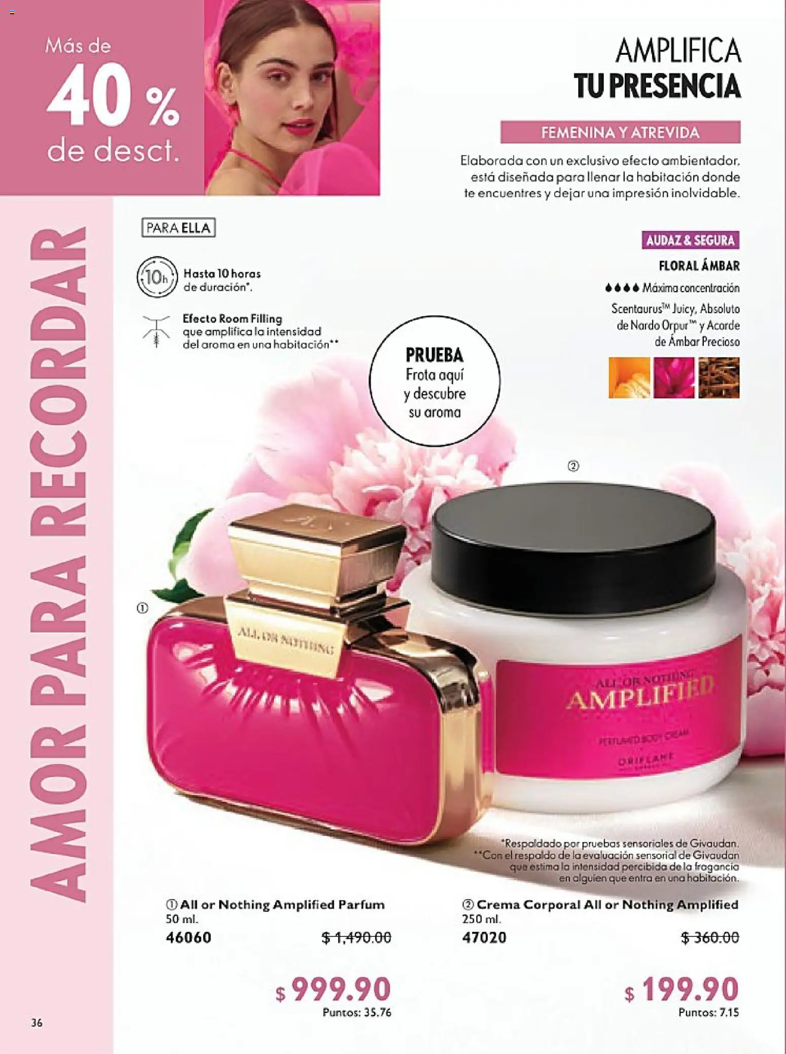 Nuevas ofertas de Oriflame válidas en toda la República Mexicana desde el 24.01.2026. ¡Encuentra las mejores ofertas en Oriflame campaña 2 2026! | Página: 36 | Productos: Crema, Té, Fragancia, Crema corporal