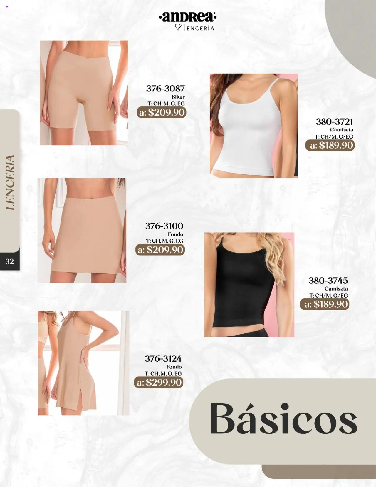Nuevas ofertas de Andrea válidas en toda la República Mexicana desde el 24.08.2025. ¡Encuentra las mejores ofertas en Andrea - Catálogo Esenciales de Otoño! | Página: 32 | Productos: Lenceria, Camiseta