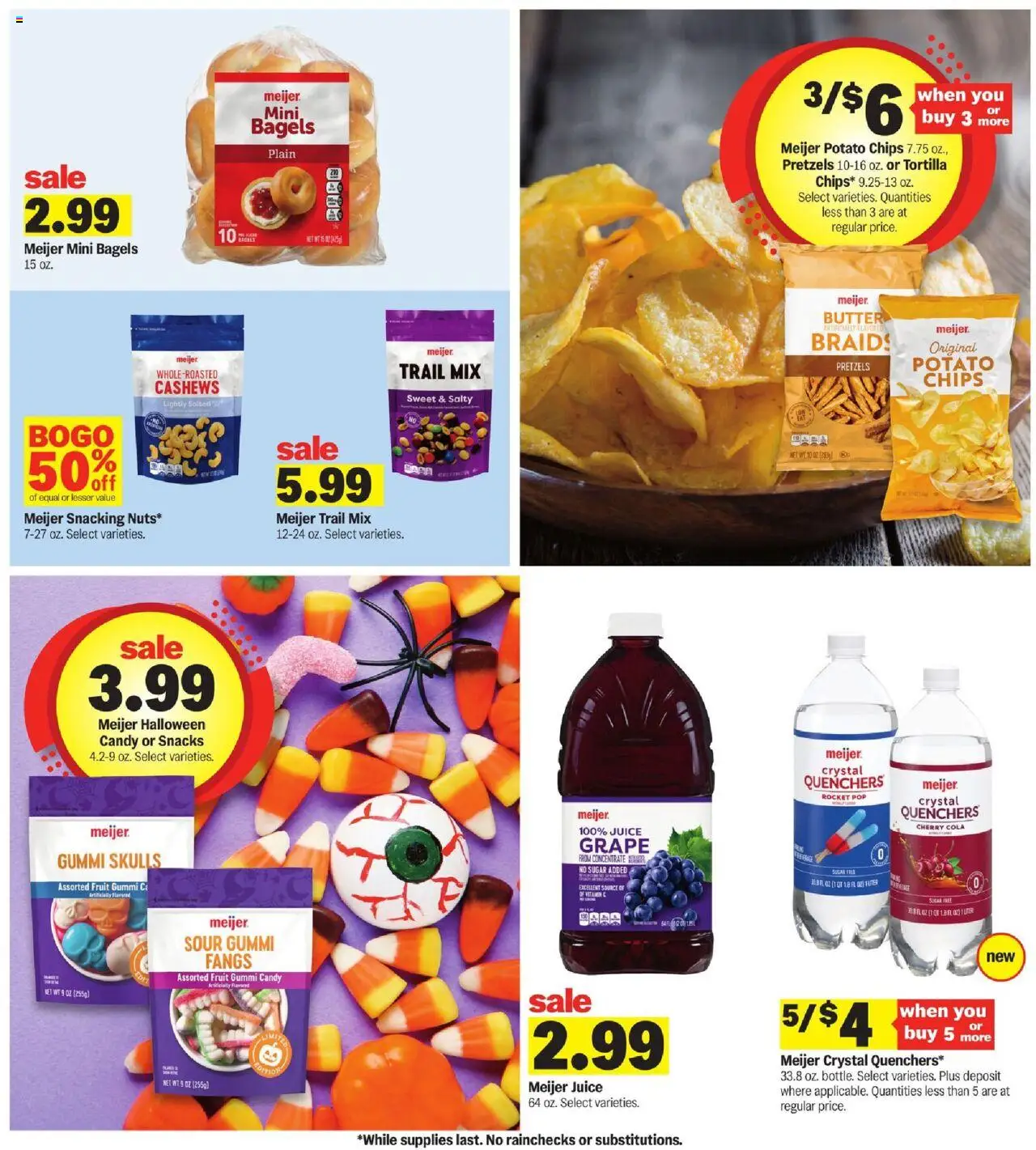 Meijer Weekly Ad - valid from 10.09.2025 | Page: 22 | Products: Vitamin, Juice, Chips, Sugar