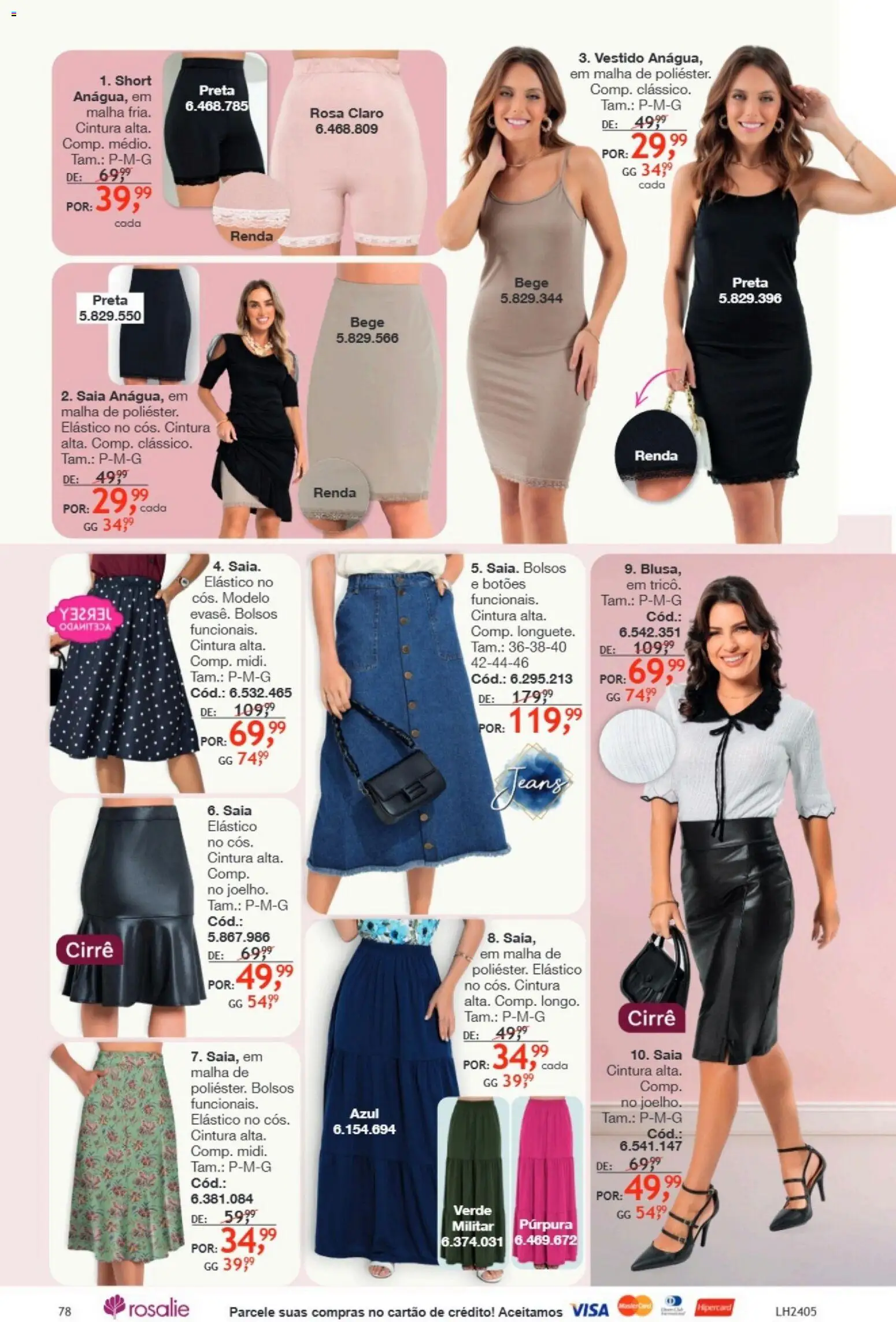 Quatro Estações Folheto - válido de 01.01.2026 | Página: 78 | Produtos: Saia, Vestido, Jeans