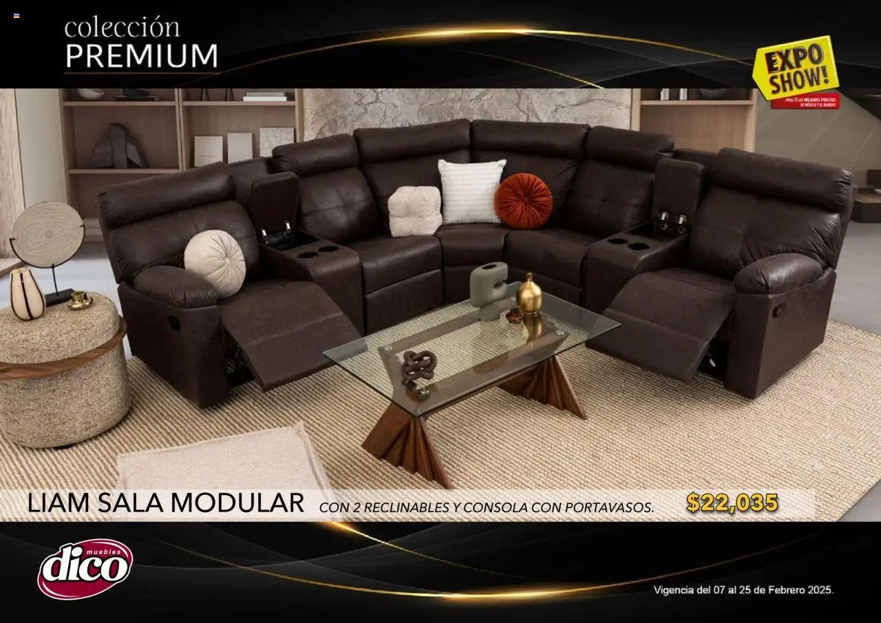 Nuevas ofertas de Muebles Dico válidas en toda la República Mexicana desde el 06.02.2025. ¡Encuentra las mejores ofertas en Muebles Dico catálogo Exposhow Premium! | Página: 7 | Productos: Modular