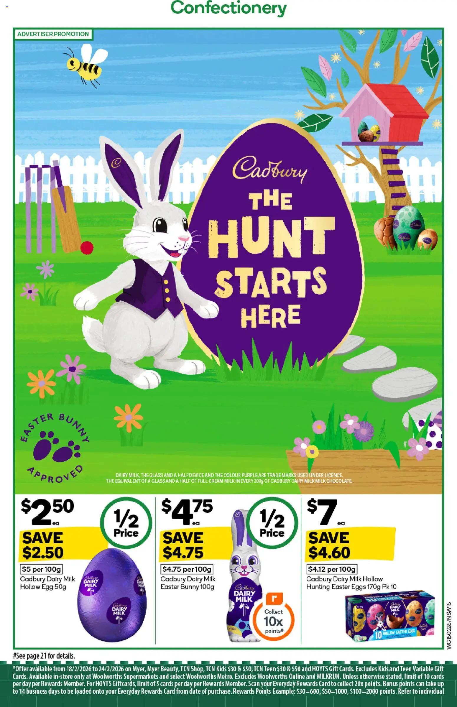 Woolworths catalogue - valid from 18.02.2026 | Page: 13 | Products: Milk, Eggs, Cream, Device