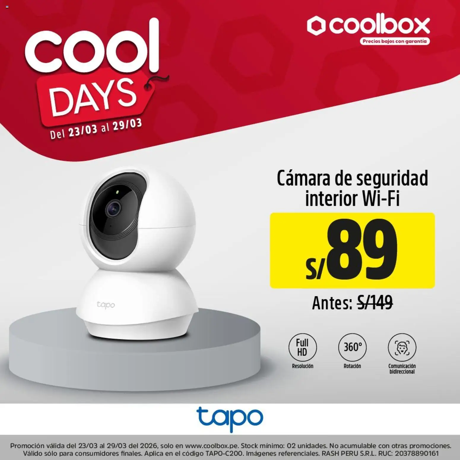 Catálogo Coolbox válido desde 23.03.2026 | Página: 9 | Productos: Cámara