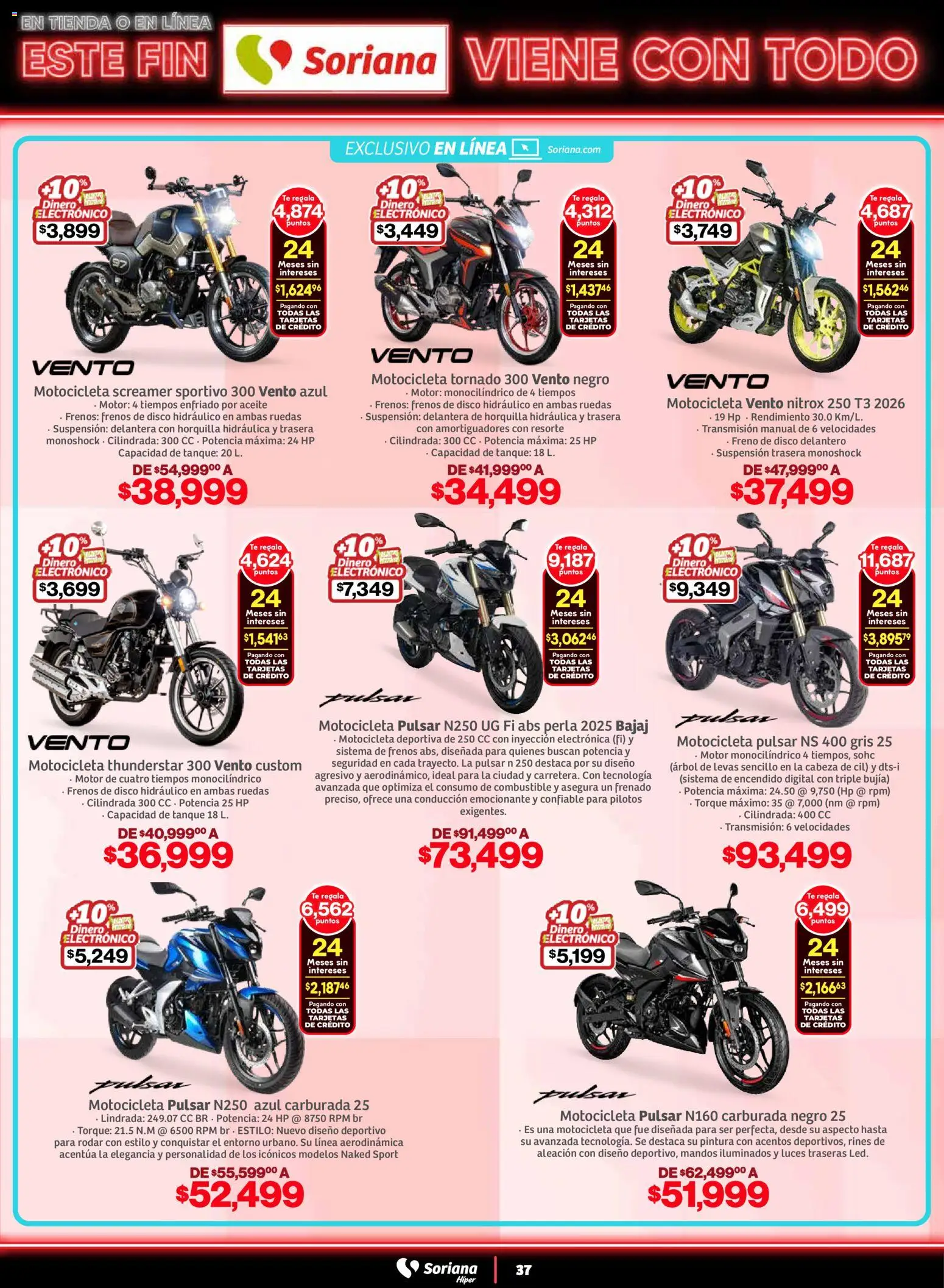 Nuevas ofertas de Soriana válidas en toda la República Mexicana desde el 05.11.2025. ¡Encuentra las mejores ofertas en Soriana - Este fin Soriana viene con todo Súper Nacional! | Página: 37 | Productos: Aceite, Disco, Té, Pintura