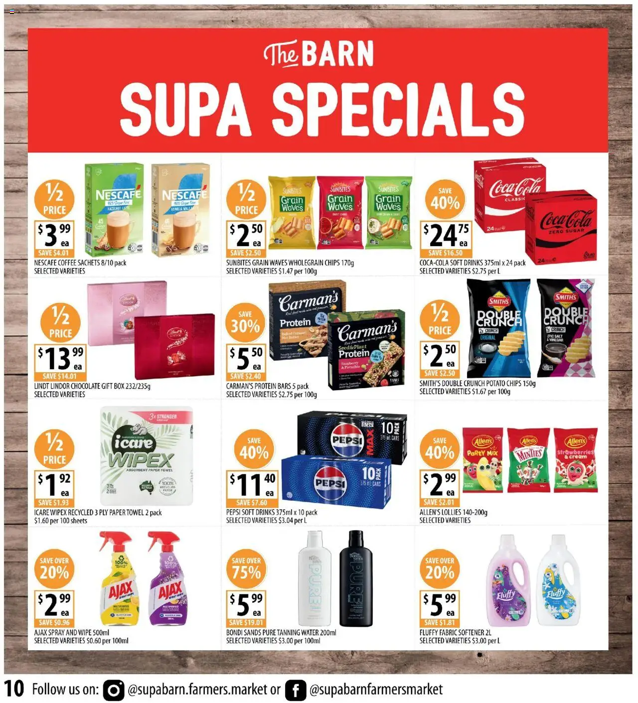 Supabarn catalogue - valid from 06.08.2025 | Page: 10 | Products: Cream, Salt, Soft drinks, Raspberry
