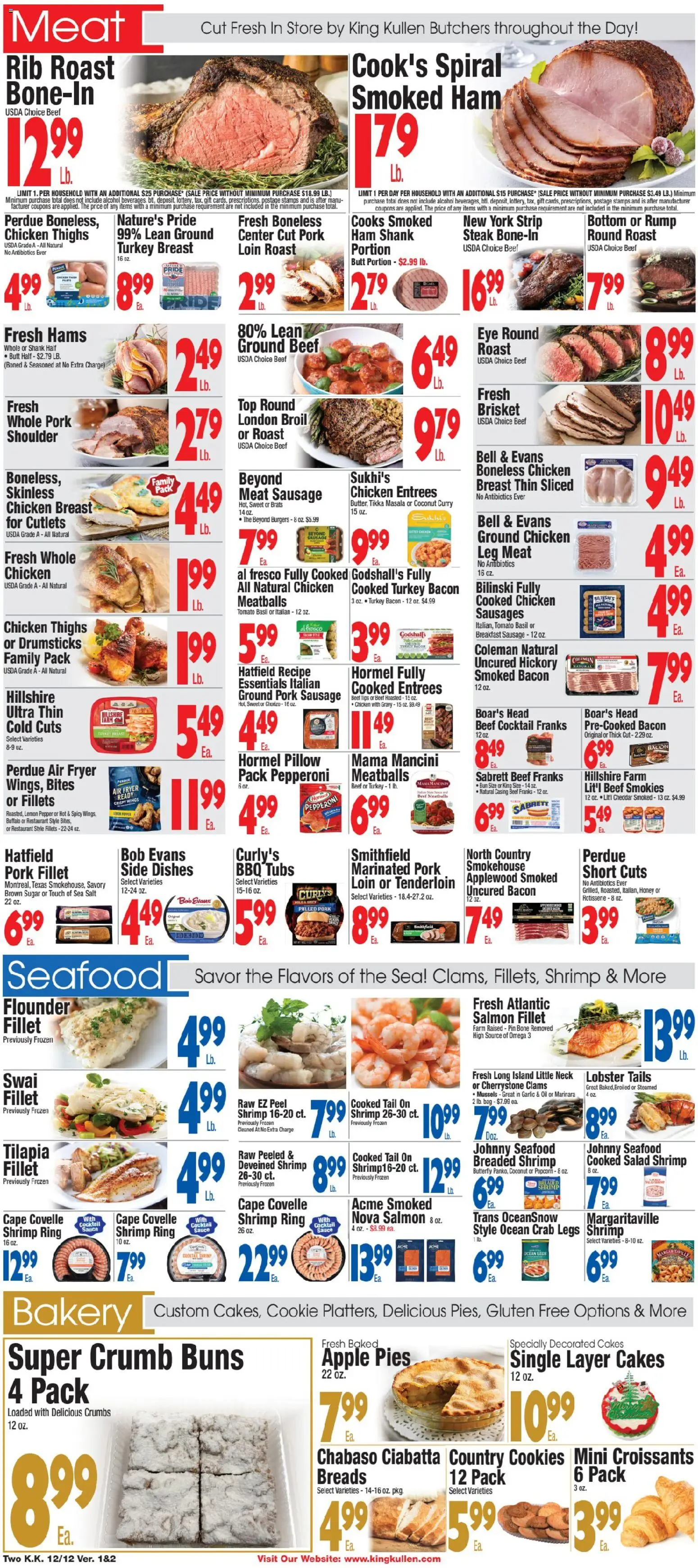 King Kullen Weekly Ad - valid from 12.12.2025 | Page: 2 | Products: Fryer, Cookies, Sauce, Garlic