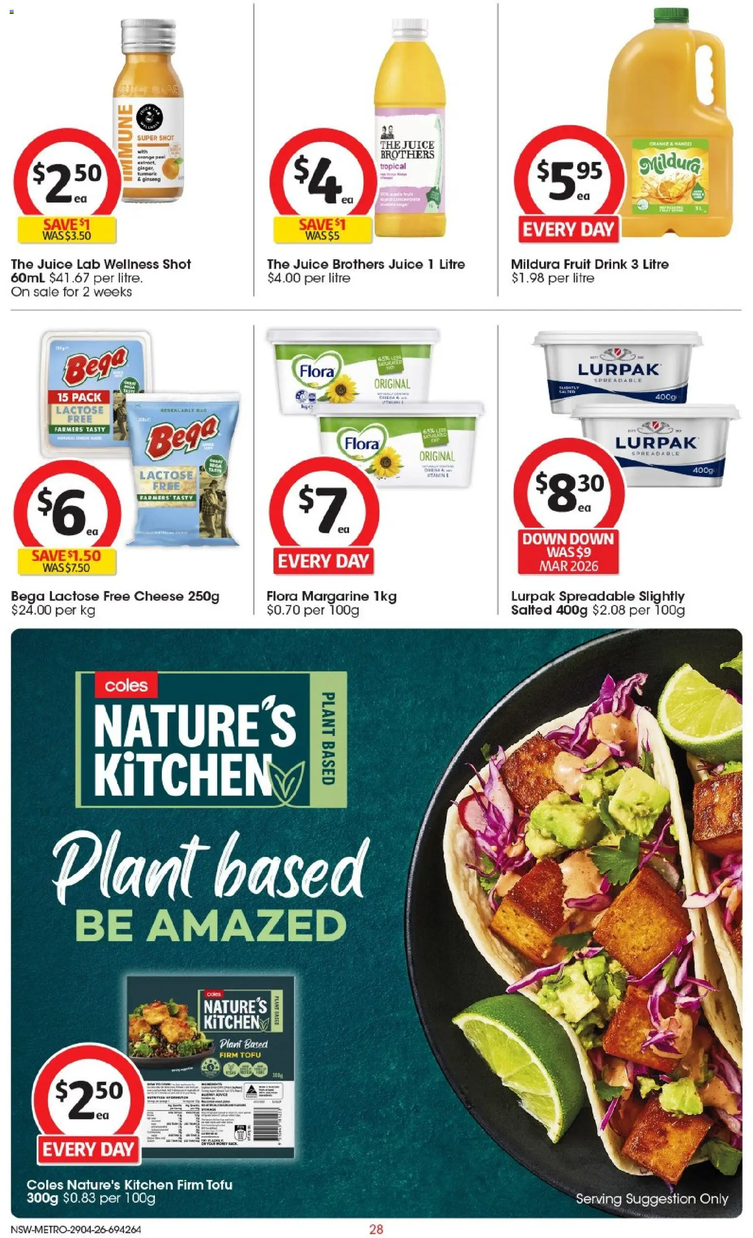 Coles catalogue - valid from 29.04.2026 | Page: 28 | Products: Plant, Cheese, Juice, Vitamin