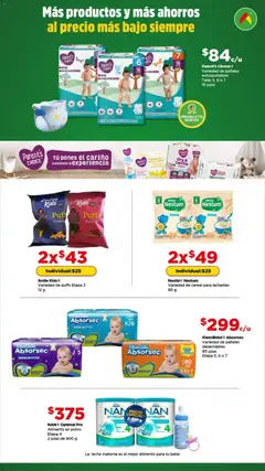 Vista previa de Bodega Aurrerá folleto Cuida a tu bebé y ahorra, nuevo folleto de la tienda, válido en México a partir del 01.01.2026 | Página: 2 | Productos: Plátano, Toallitas húmedas, Galletas, Pañales
