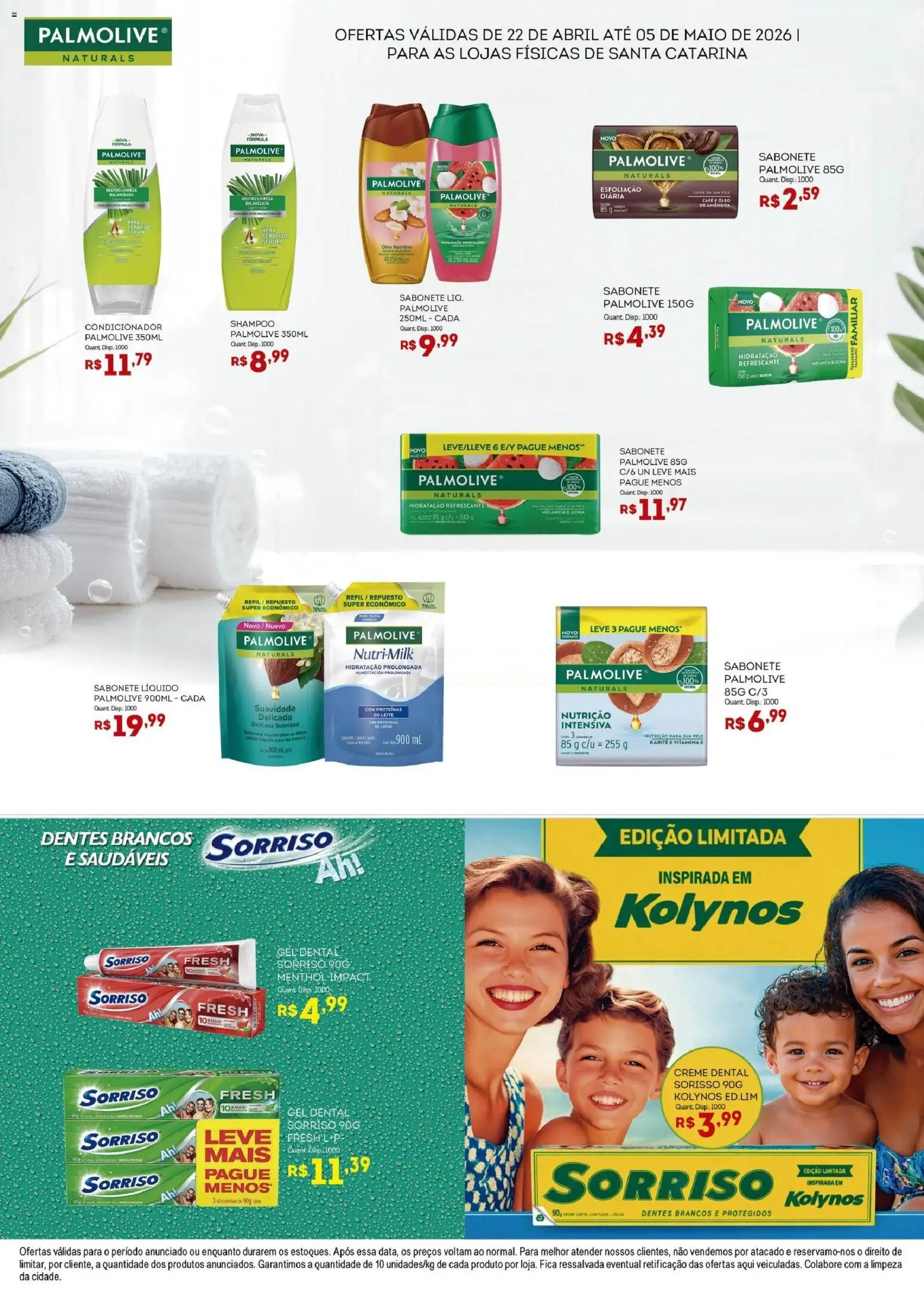 Bistek Supermercados Folheto - válido de 22.04.2026 | Página: 2 | Produtos: Lichia, Leite, Sérum, Sabonete líquido