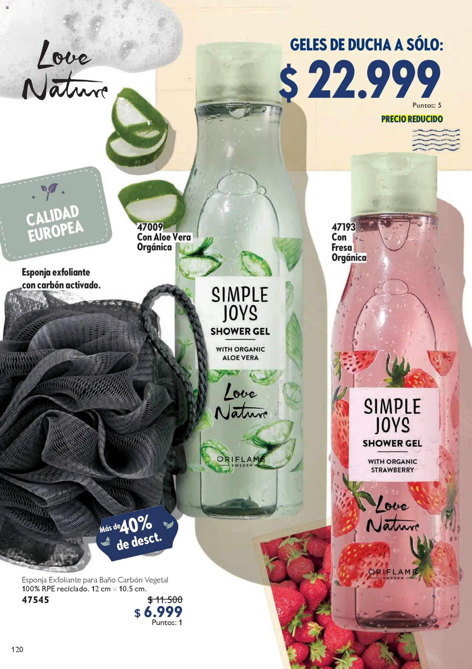 Oriflame revista - valida desde el 14.02.2026 | Página: 120 | Productos: Fresa, Baño, Ducha, Loción tonificante