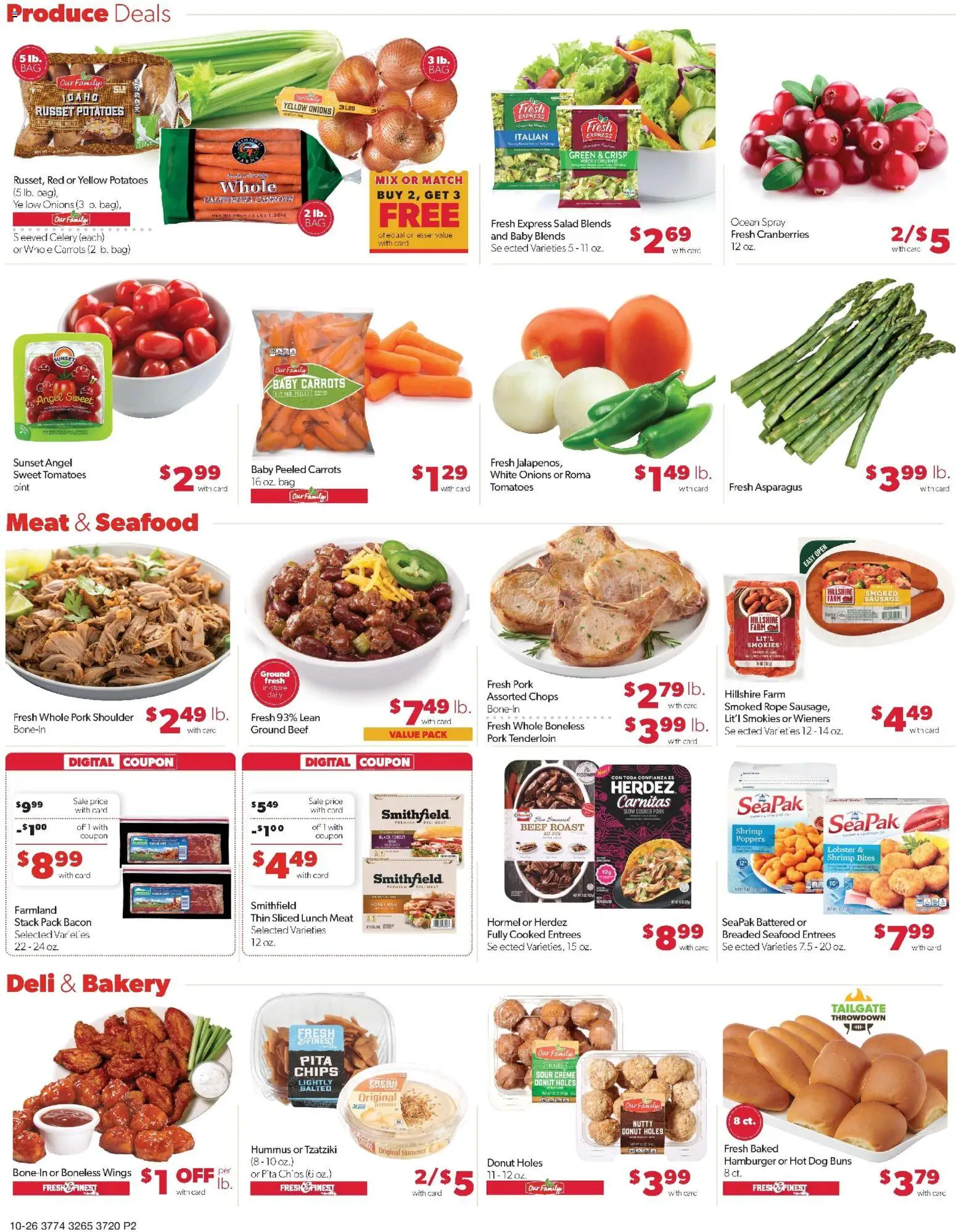 Family Fare Weekly Ad - IA - valid from 26.10.2025 | Page: 2 | Products: Bakery, Tomatoes, Chips, Sausage