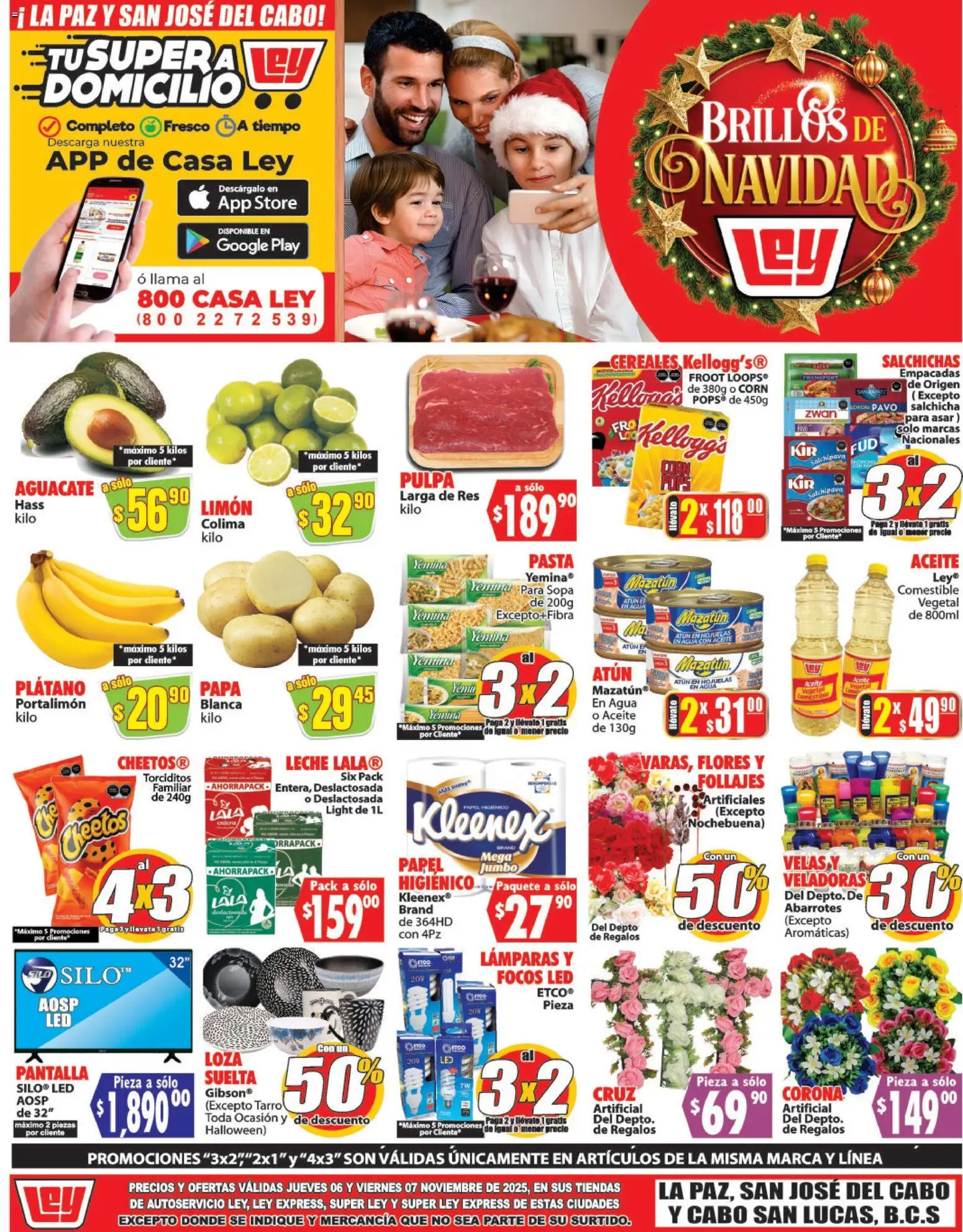 Nuevas ofertas de Casa Ley válidas en toda la República Mexicana desde el 06.11.2025. ¡Encuentra las mejores ofertas en Casa Ley folleto Autoservicio! | Página: 1 | Productos: Papa, Aguacate, Res, Cereales