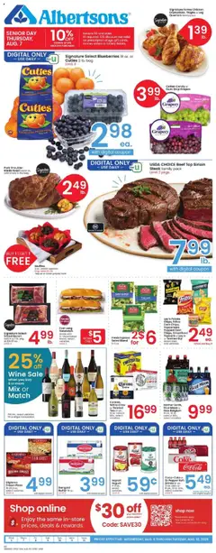 Preview of Albertsons weekly ads valid from 06.08.2025