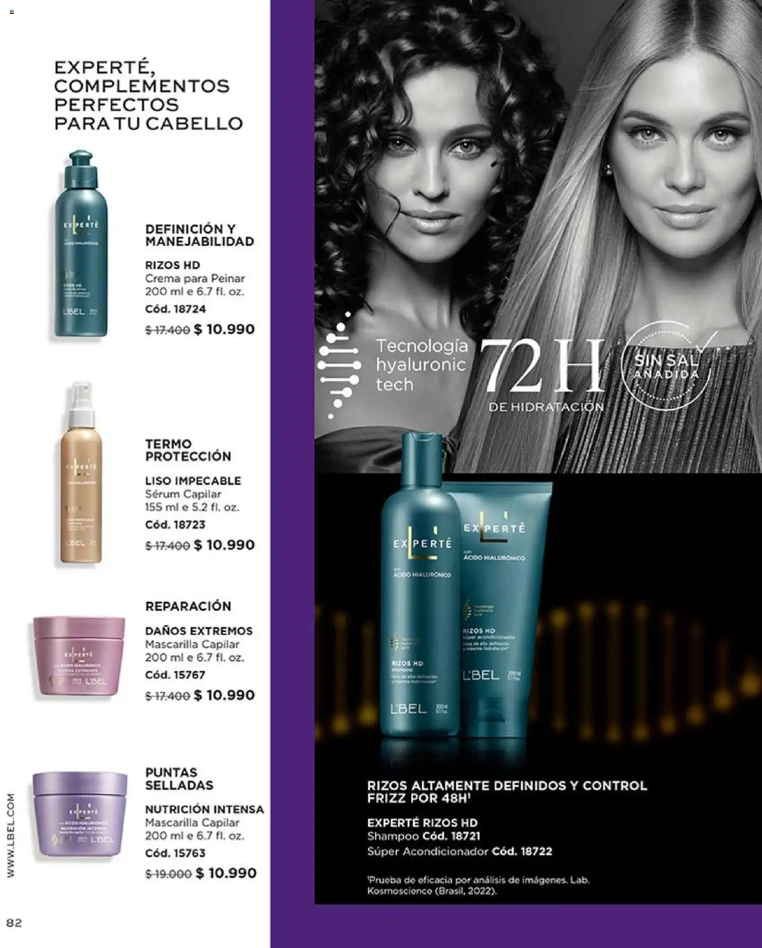 Catálogo L'Bel Campaña 5 │ válido desde el 01.03.2026 | Página: 82 | Productos: Acondicionador, Termo, Shampoo, Crema
