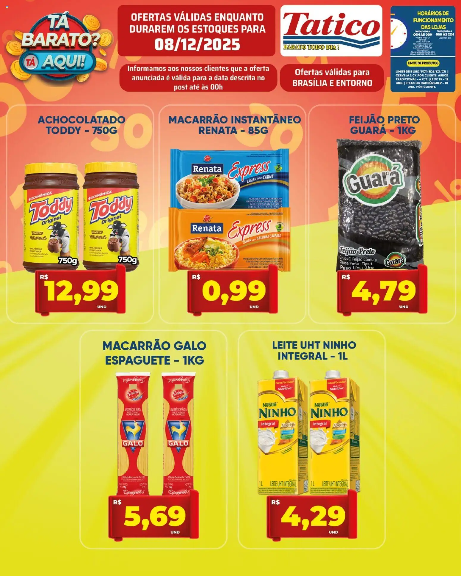 Tatico Folheto - válido de 09.12.2025 | Página: 21 | Produtos: Espaguete, Arroz, Macarrão, Carne