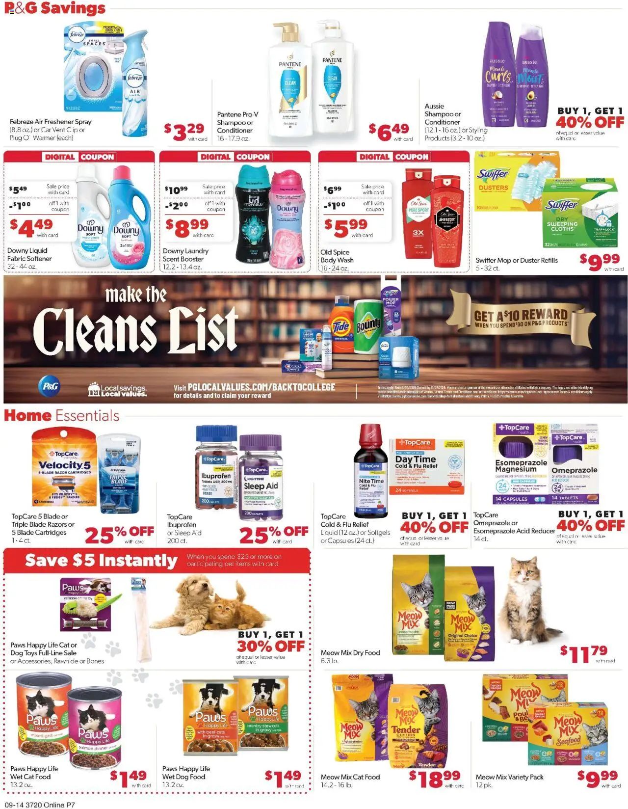Family Fare Weekly Ad - NE - valid from 14.09.2025 | Page: 12 | Products: Fusion, Cat Food, Fabric softener, Grill