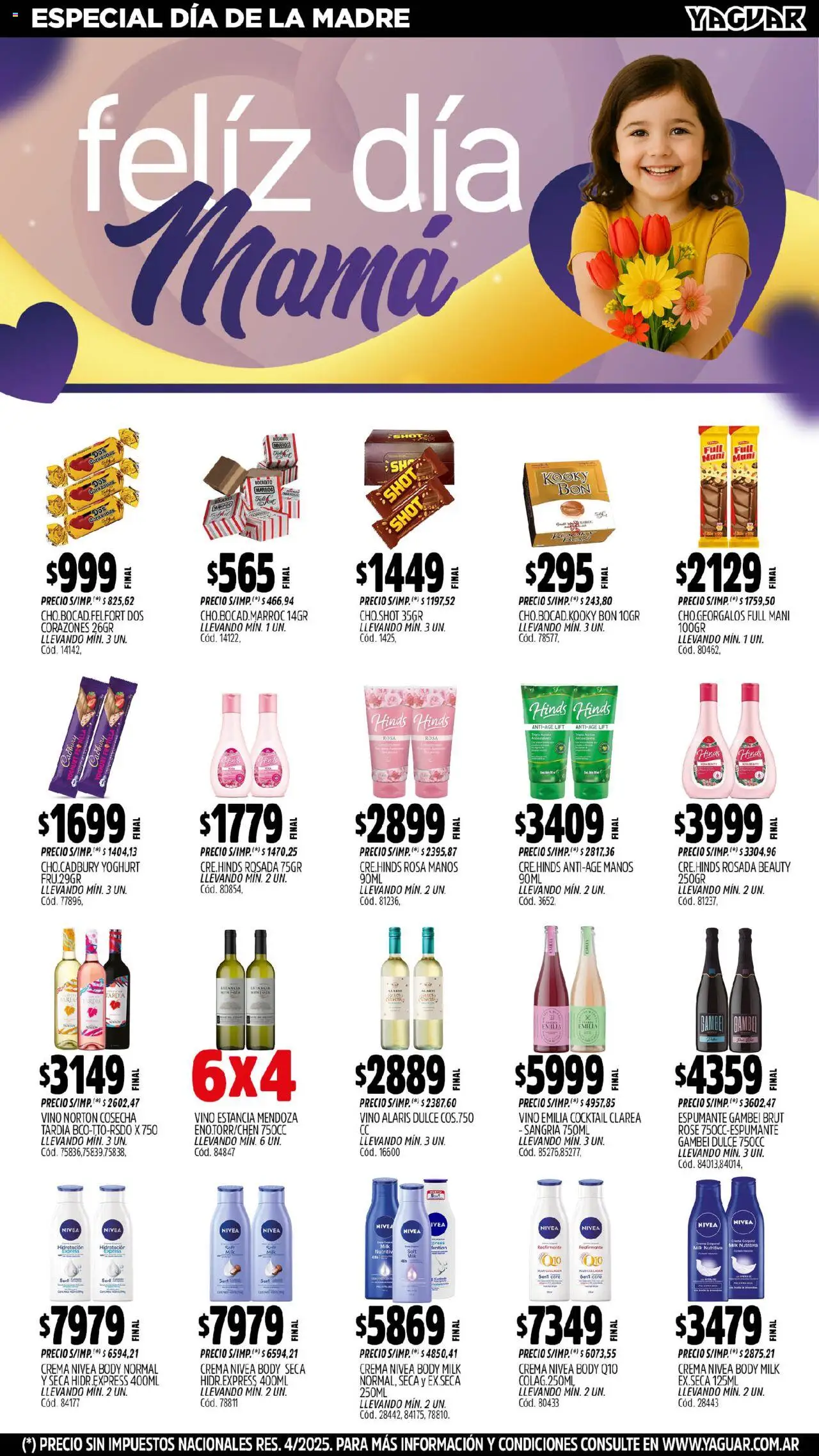 Yaguar - Parque Chacabuco │ válido desde el 13.10.2025 | Página: 29 | Productos: Body, Mani, Vino, Crema
