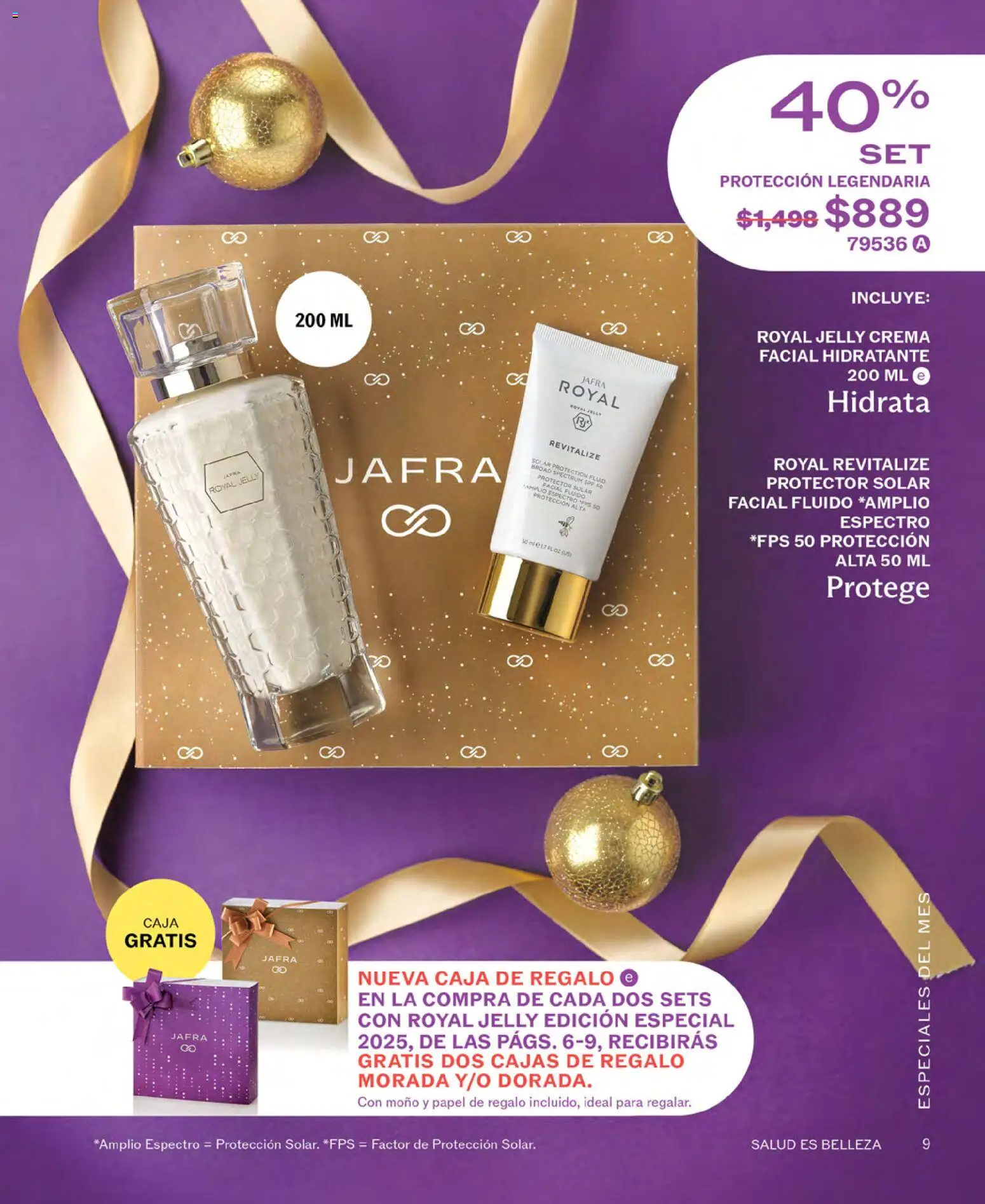 Nuevas ofertas de JAFRA válidas en toda la República Mexicana desde el 01.11.2025. ¡Encuentra las mejores ofertas en JAFRA catálogo! | Página: 9 | Productos: Crema, Moño, Caja, Protector solar