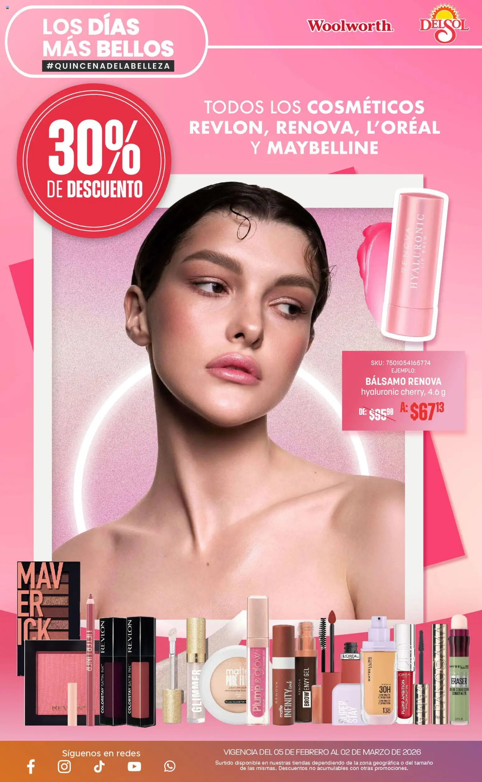 Nuevas ofertas de Del Sol y Woolworth válidas en toda la República Mexicana desde el 05.02.2026. ¡Encuentra las mejores ofertas en Del Sol y Woolworth catálogo! | Página: 22