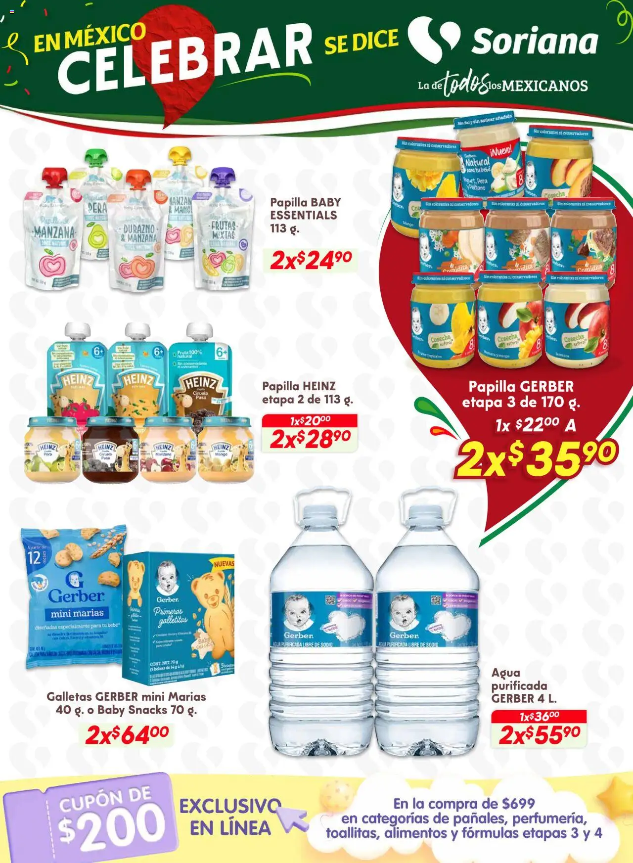Nuevas ofertas de Soriana válidas en toda la República Mexicana desde el 28.08.2025. ¡Encuentra las mejores ofertas en Soriana - Preciazazaso Híper: Valle de México! | Página: 36 | Productos: Pera, Durazno, Agua, Galletas