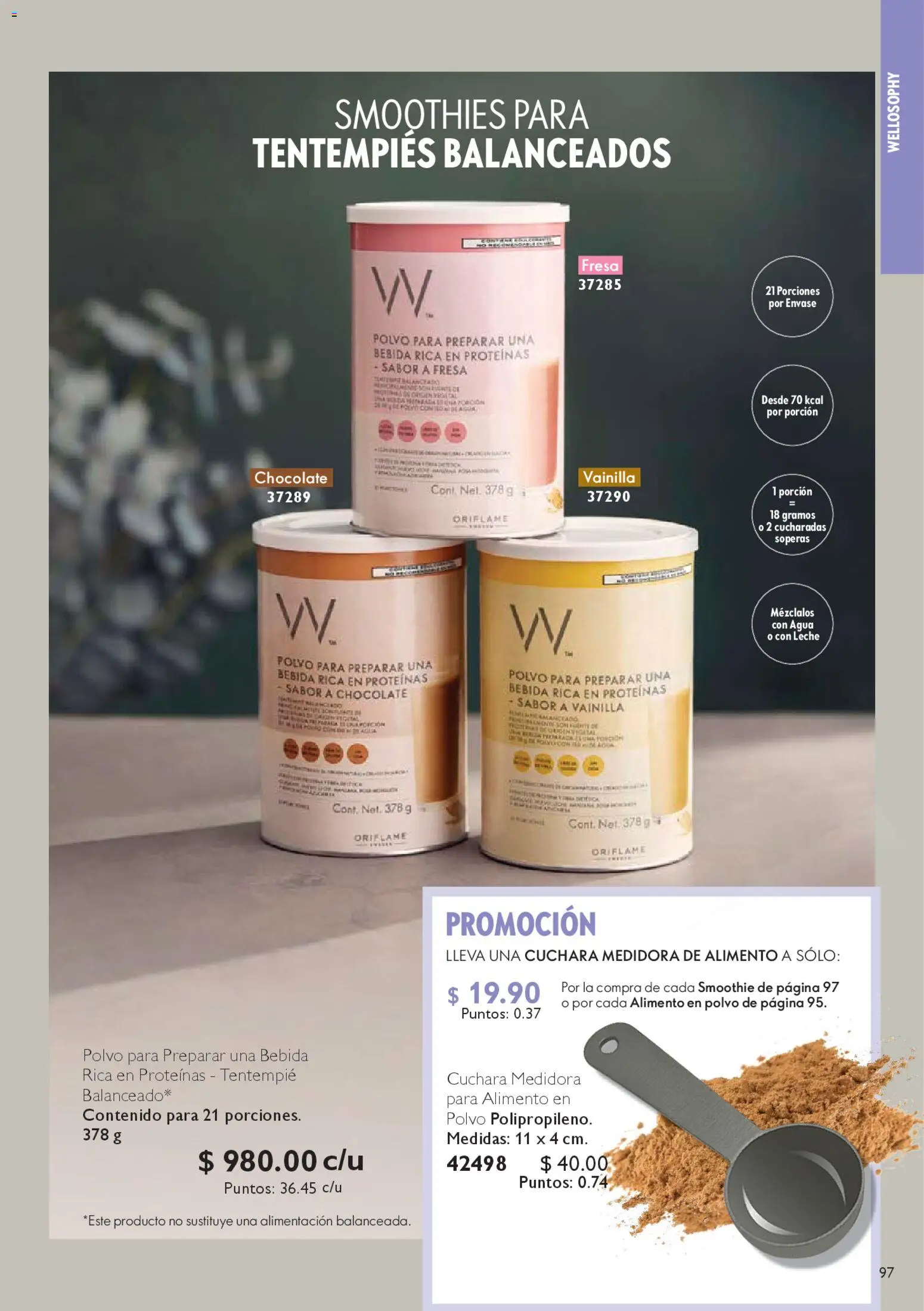 Nuevas ofertas de Oriflame válidas en toda la República Mexicana desde el 25.10.2025. ¡Encuentra las mejores ofertas en Oriflame Buen Fin! | Página: 97 | Productos: Fresa, Chocolate, Cuchara, Polvo