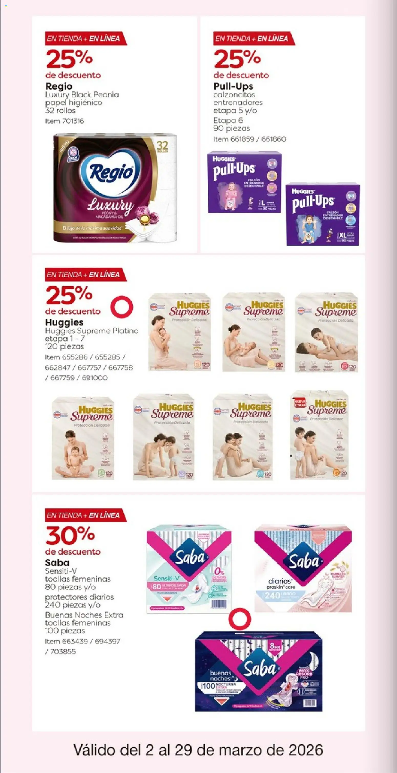 Nuevas ofertas de Costco válidas en toda la República Mexicana desde el 02.03.2026. ¡Encuentra las mejores ofertas en Costco catálogo! | Página: 32 | Productos: Huevo, Protectores diarios, Papel higiénico, Toallas