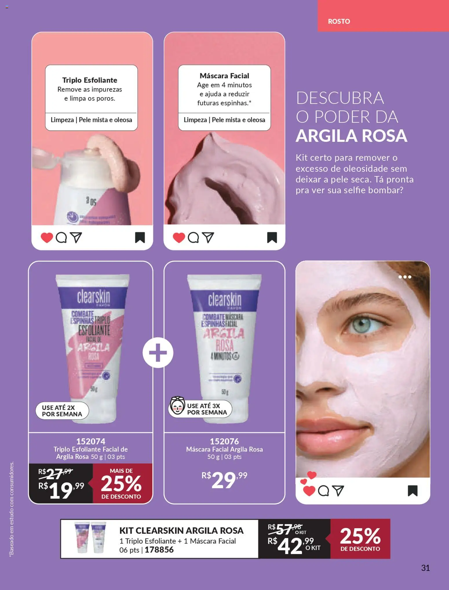 Avon Folheto - válido de 19.12.2025 | Página: 31 | Produtos: Argila, Máscara facial