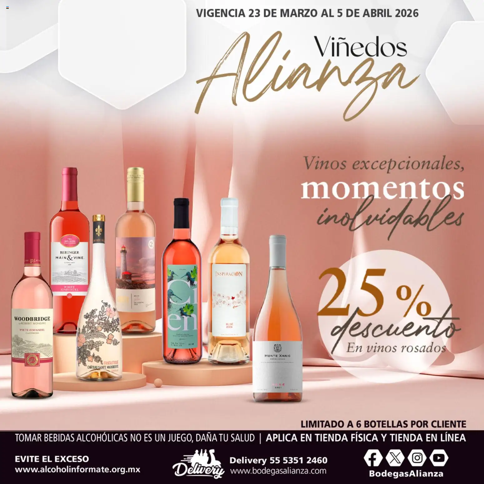 Nuevas ofertas de Bodegas Alianza válidas en toda la República Mexicana desde el 23.03.2026. ¡Encuentra las mejores ofertas en Bodegas Alianza catálogo Viñedos Alianza! | Página: 3