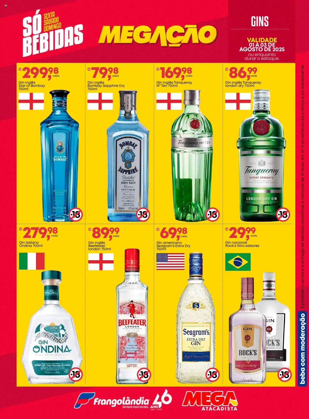 Frangolândia Folheto - válido de 01.08.2025 | Página: 5 | Produtos: Gin