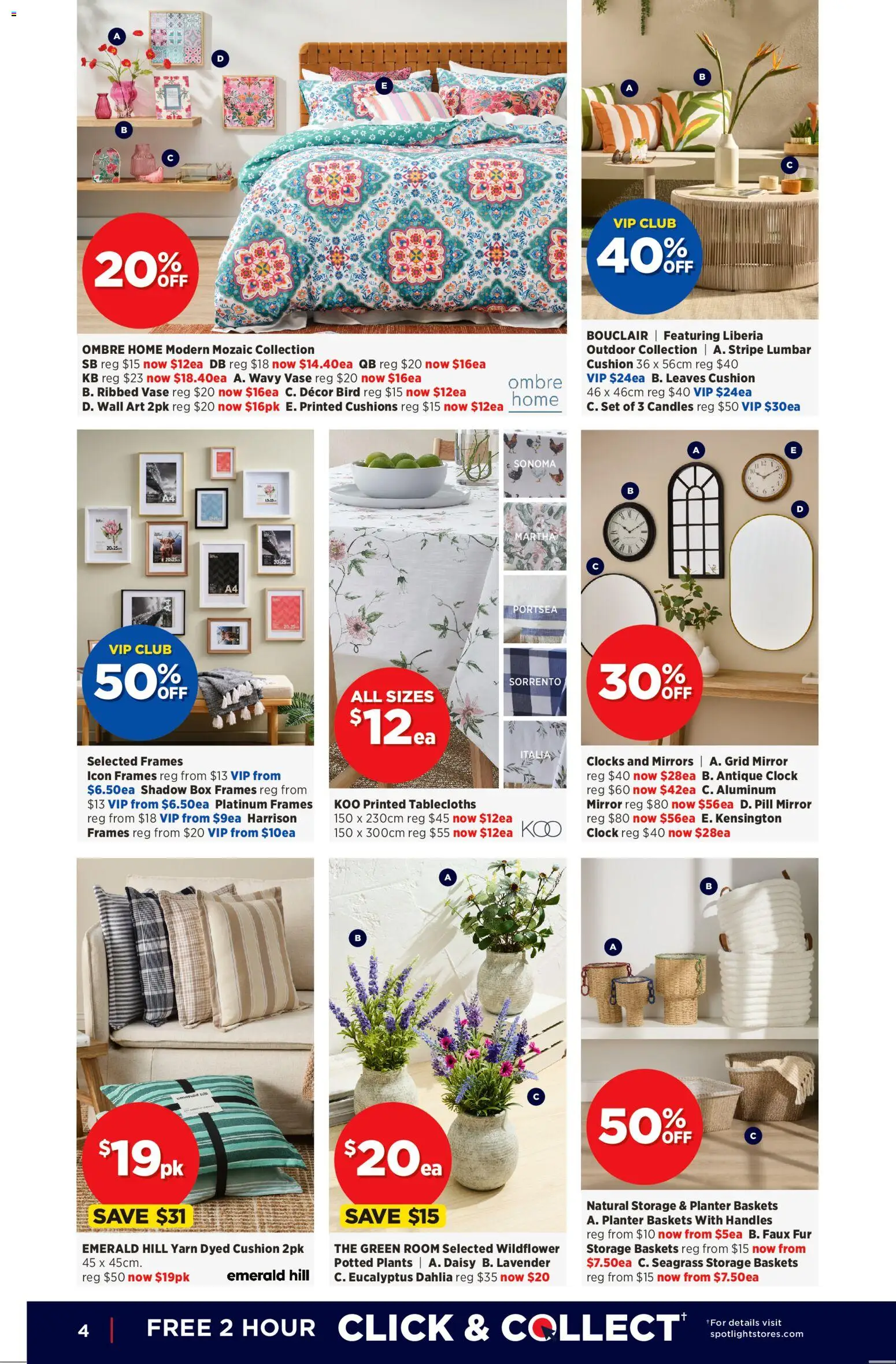 Spotlight catalogue - valid from 29.10.2025 | Page: 4 | Products: Cushion, Decor, Clock, Candles