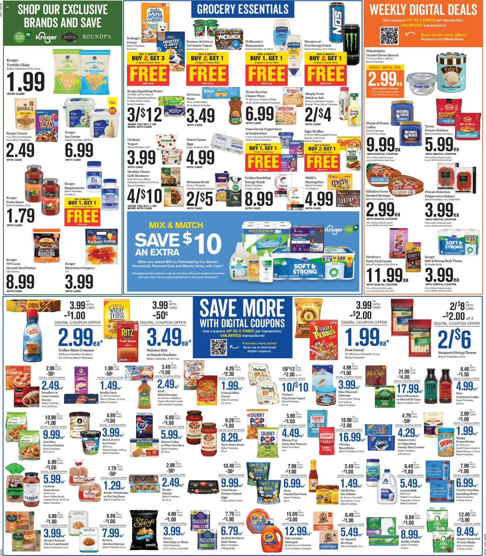 Mariano's Weekly Ad - valid from 15.04.2026 | Page: 5 | Products: Butter, Soap, Detergent, Bar Soap