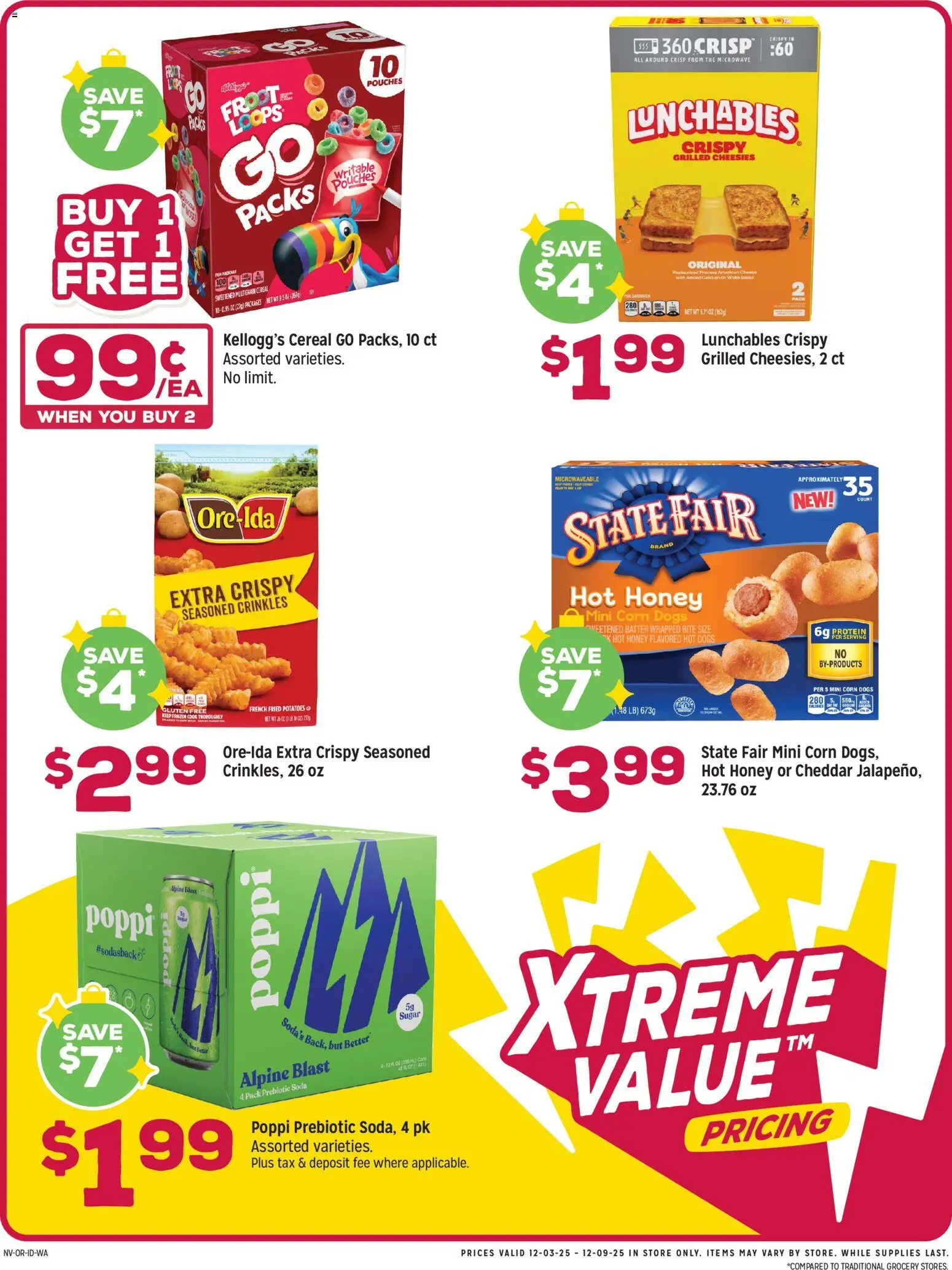 Grocery Outlet Weekly Ad - WA - valid from 03.12.2025 | Page: 2 | Products: Corn, Microwave, Potatoes, Hot Dogs