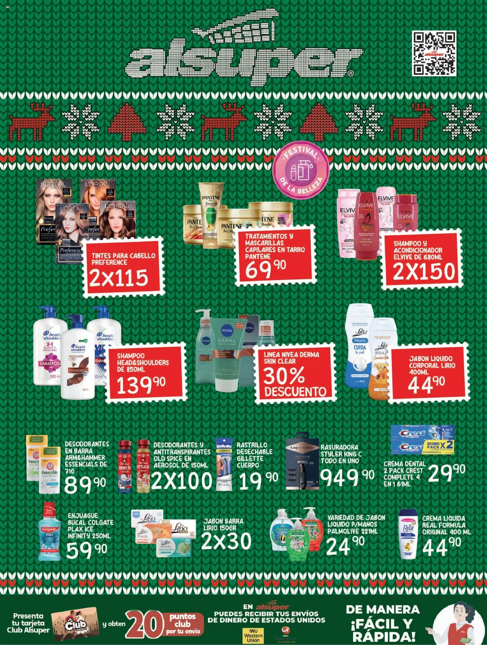 Nuevas ofertas de Alsuper válidas en toda la República Mexicana desde el 09.12.2025. ¡Encuentra las mejores ofertas en Alsuper folleto Chihuahua Capital! | Página: 8 | Productos: Jabón líquido, Crema, Rastrillo, Barra