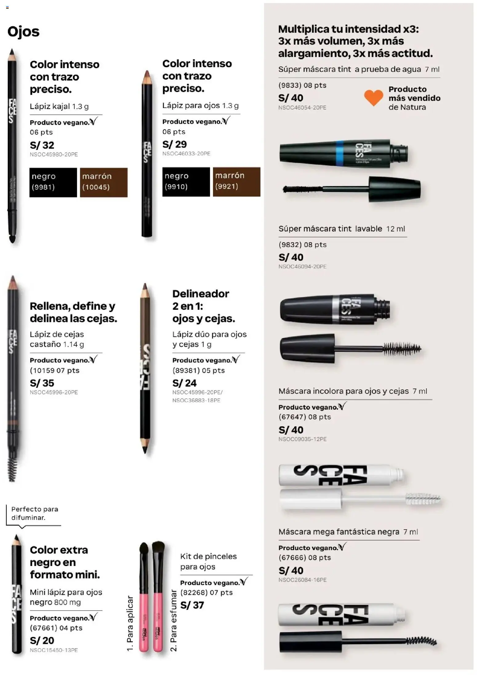 Catálogo Natura válido desde 31.03.2026 | Página: 89 | Productos: Máscara, Delineador