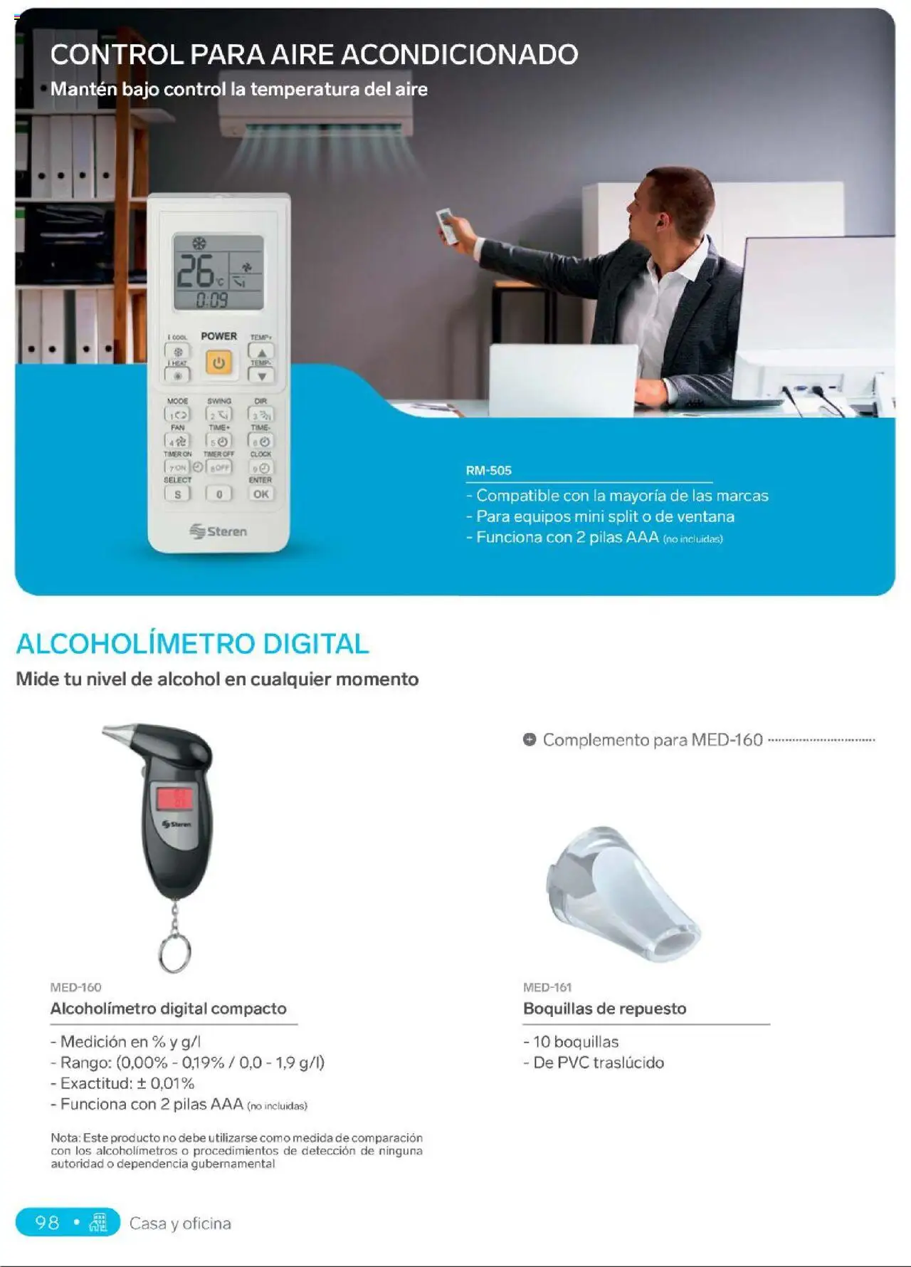 Nuevas ofertas de Steren válidas en toda la República Mexicana desde el 01.01.2025. ¡Encuentra las mejores ofertas en Steren catálogo! | Página: 116 | Productos: Aire acondicionado, Pilas