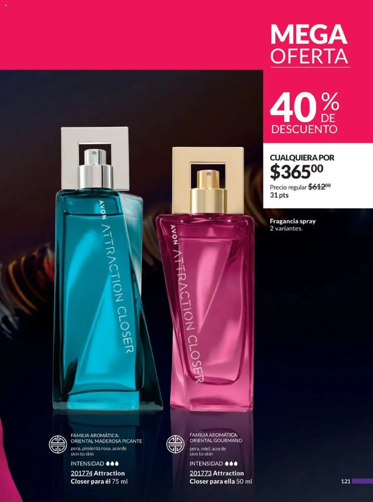 Nuevas ofertas de AVON válidas en toda la República Mexicana desde el 20.12.2025. ¡Encuentra las mejores ofertas en AVON campaña 1 2026! | Página: 127 | Productos: Pimienta, Fragancia